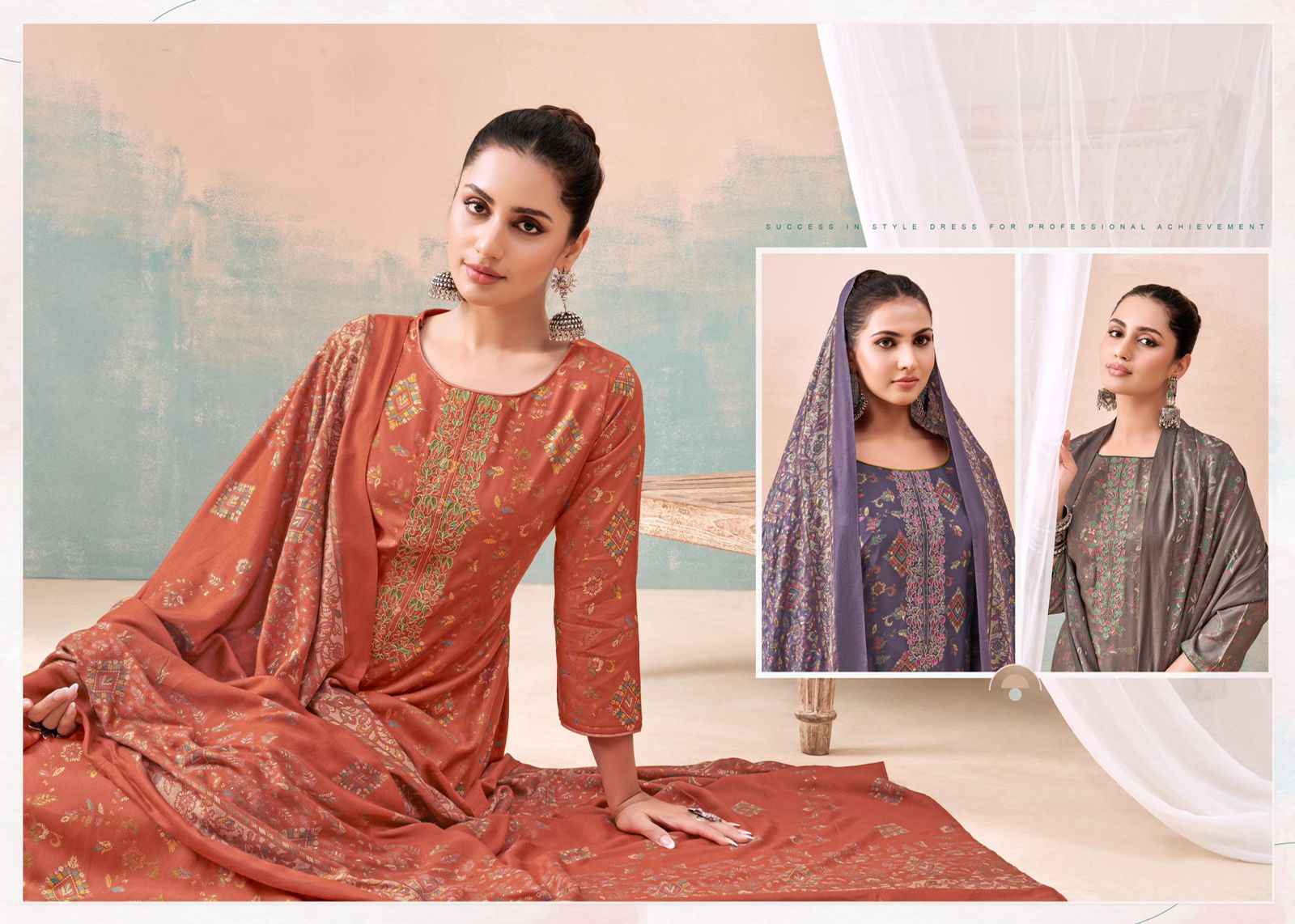 Salvi Shalini Winter Vol 2 Once Again Viscose Pashmina Dress Material 8 pcs Catalogue