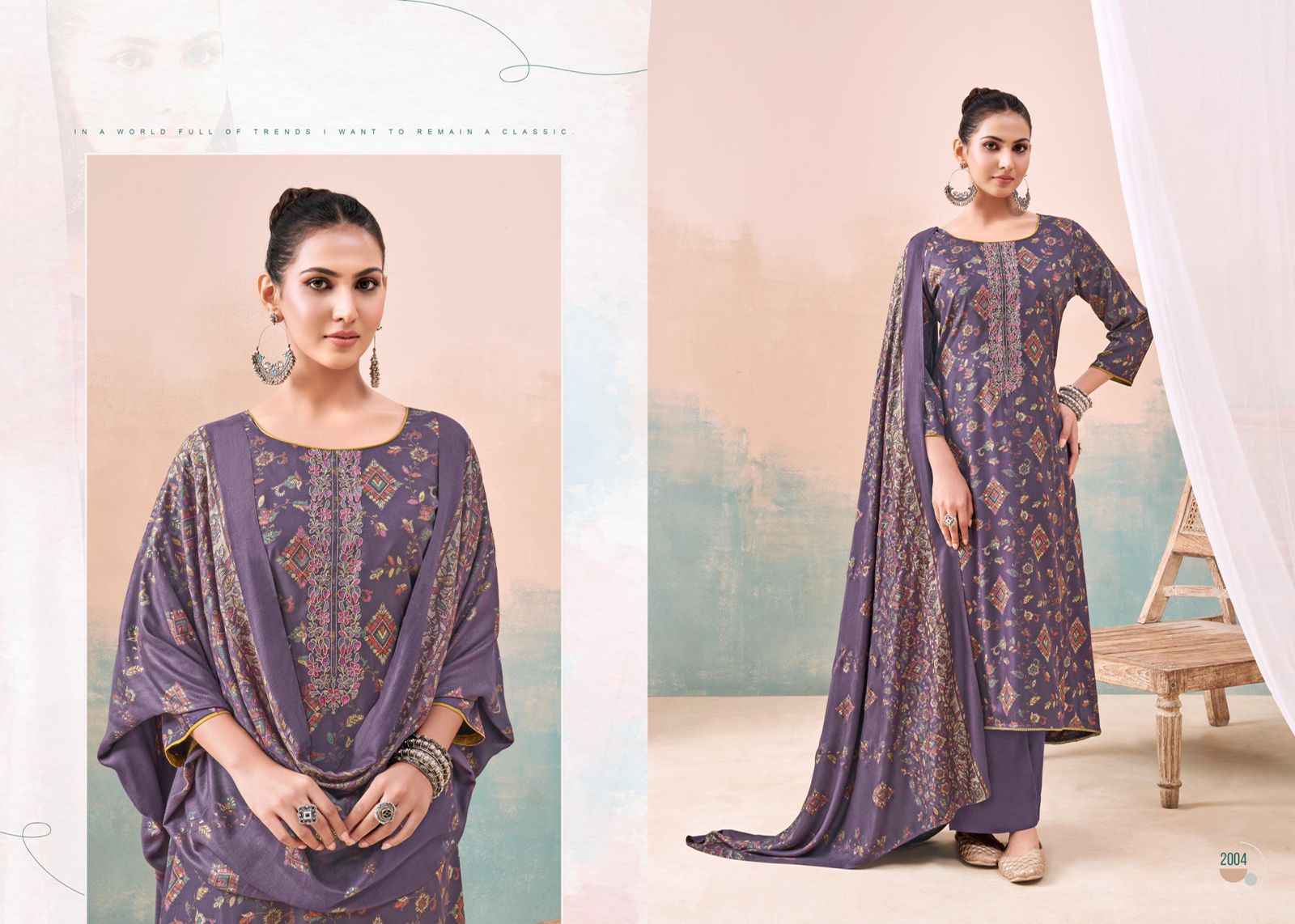 Salvi Shalini Winter Vol 2 Once Again Viscose Pashmina Dress Material 8 pcs Catalogue