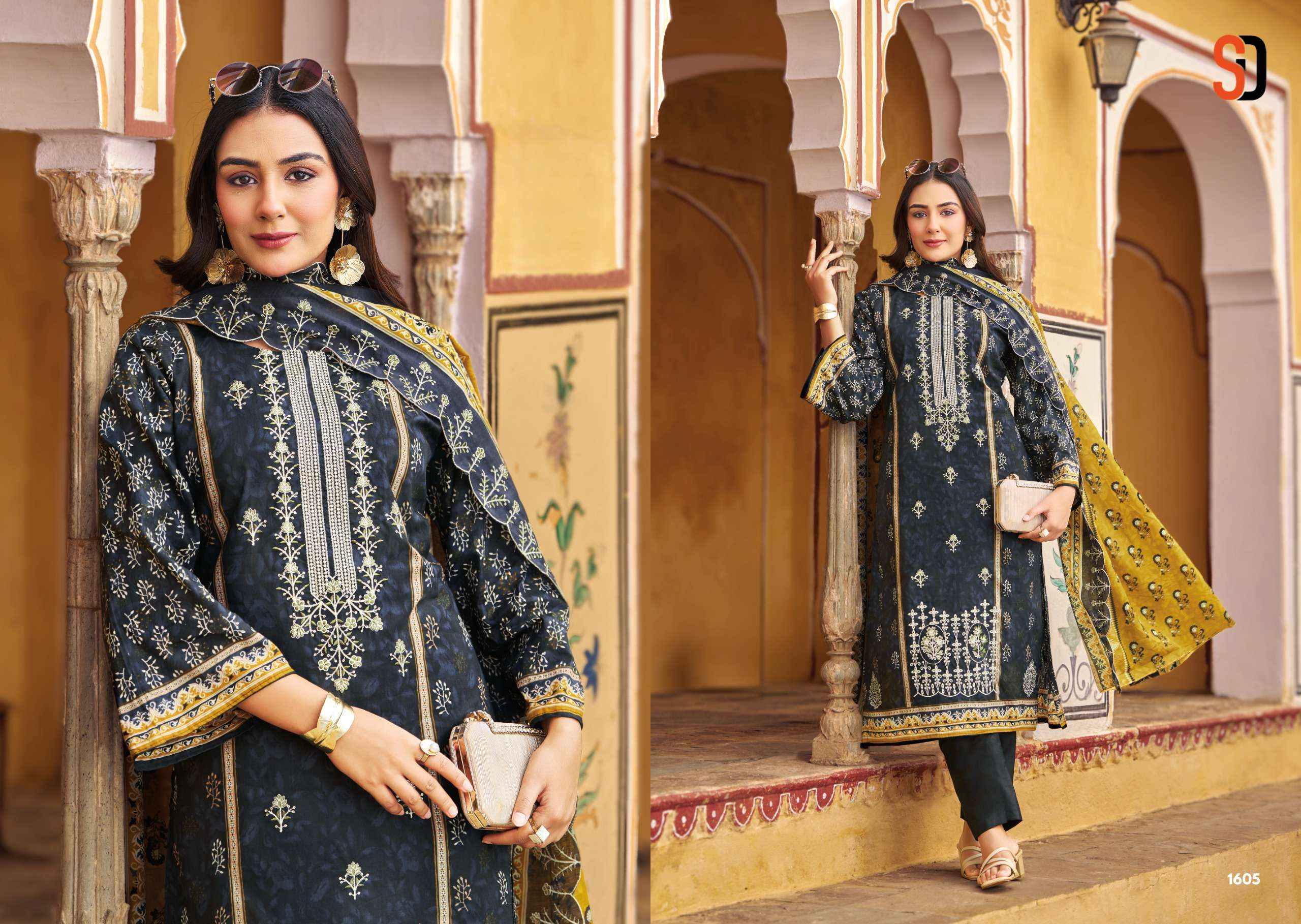 Shraddha Designer Bin Saeed Vol 16 Cotton Dress Material 8 pcs Cataloge