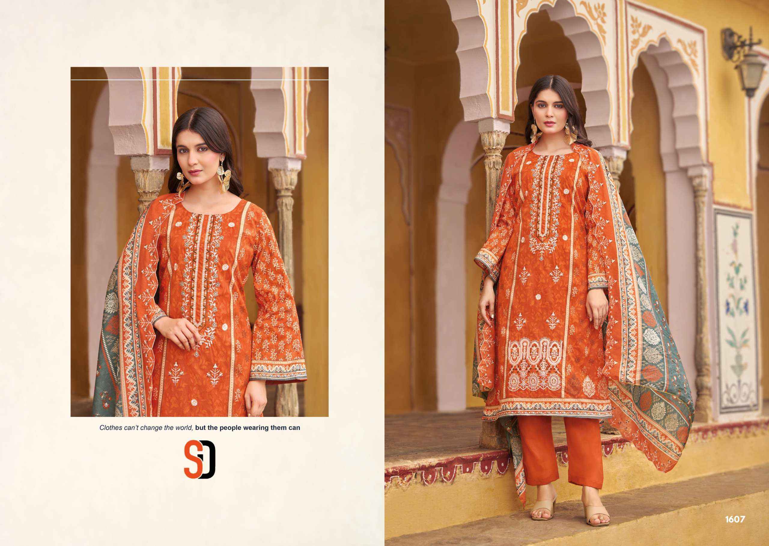Shraddha Designer Bin Saeed Vol 16 Cotton Dress Material 8 pcs Cataloge