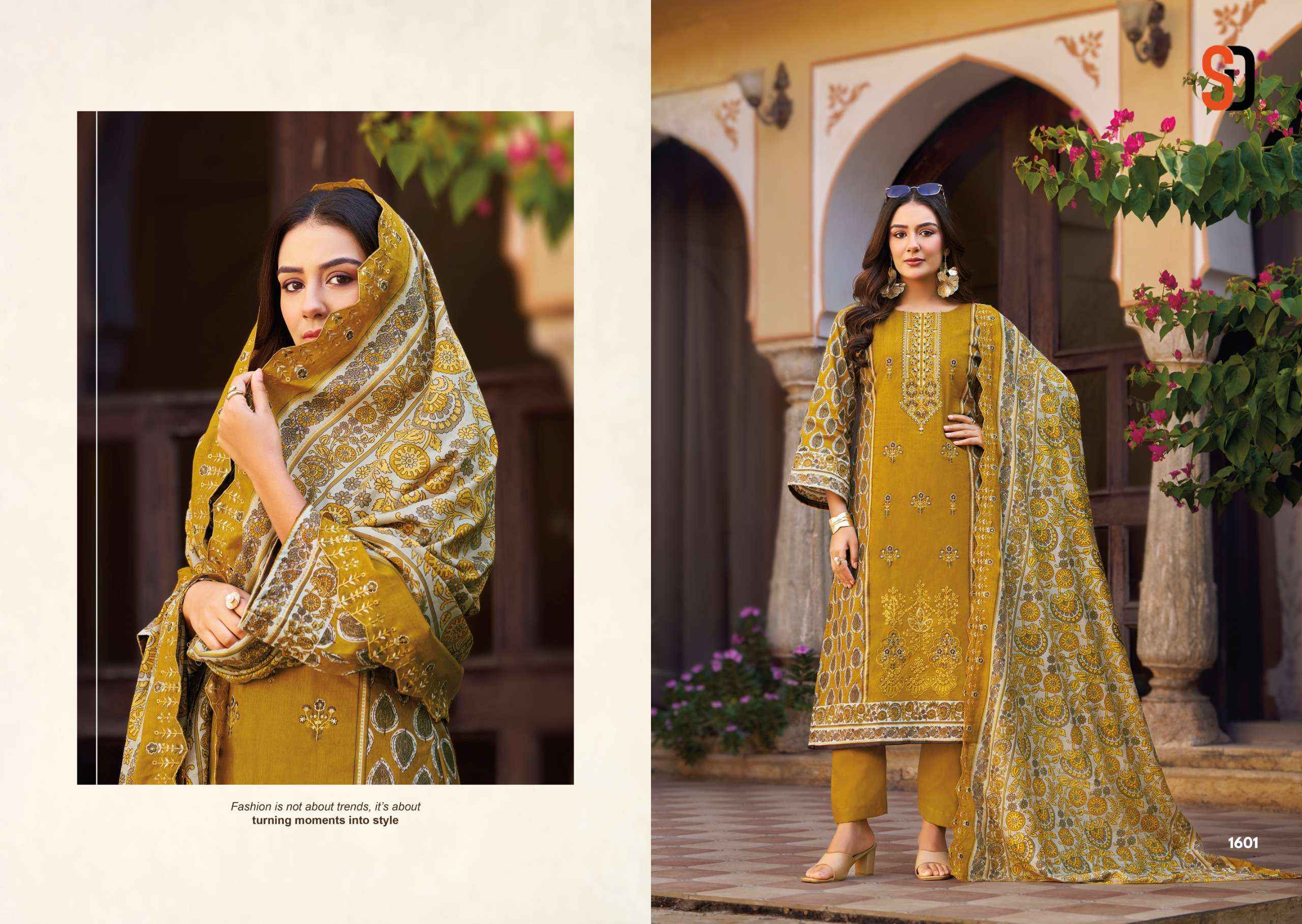 Shraddha Designer Bin Saeed Vol 16 Cotton Dress Material 8 pcs Cataloge