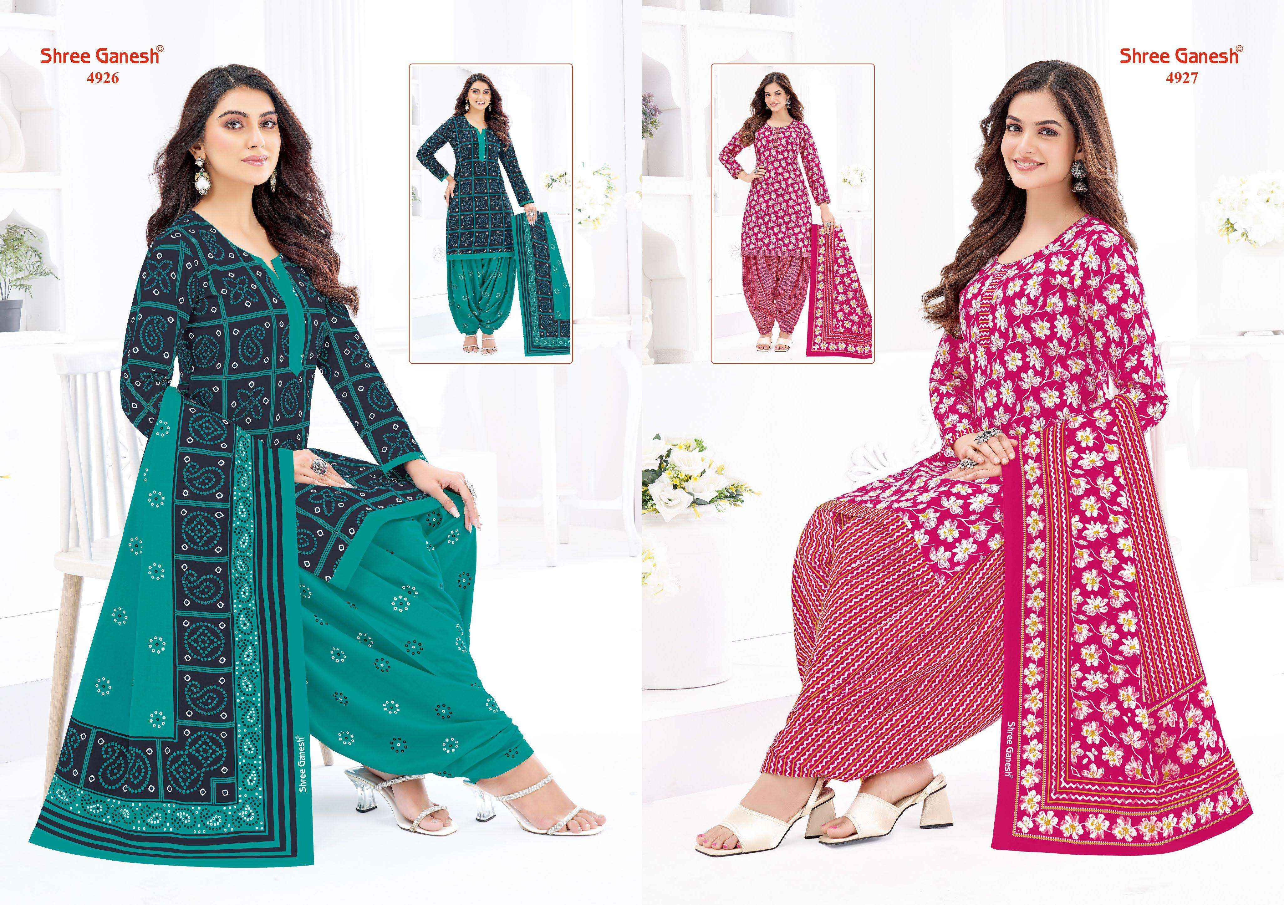 Shree Ganesh Hansika Vol 29 Patiyala Special Readymade Cotton Dress 36 pcs Catalogue