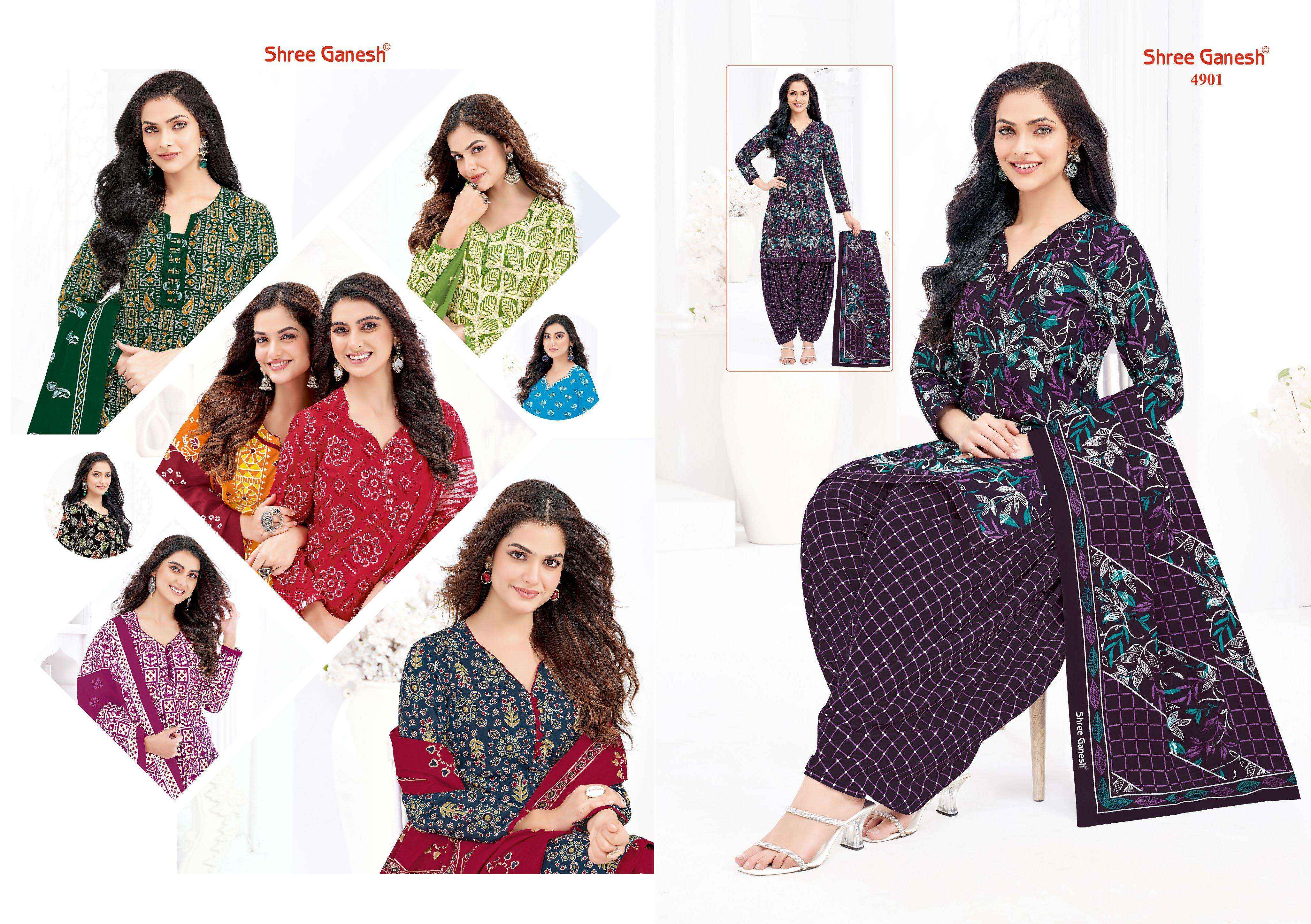 Shree Ganesh Hansika Vol 29 Patiyala Special Readymade Cotton Dress 36 pcs Catalogue