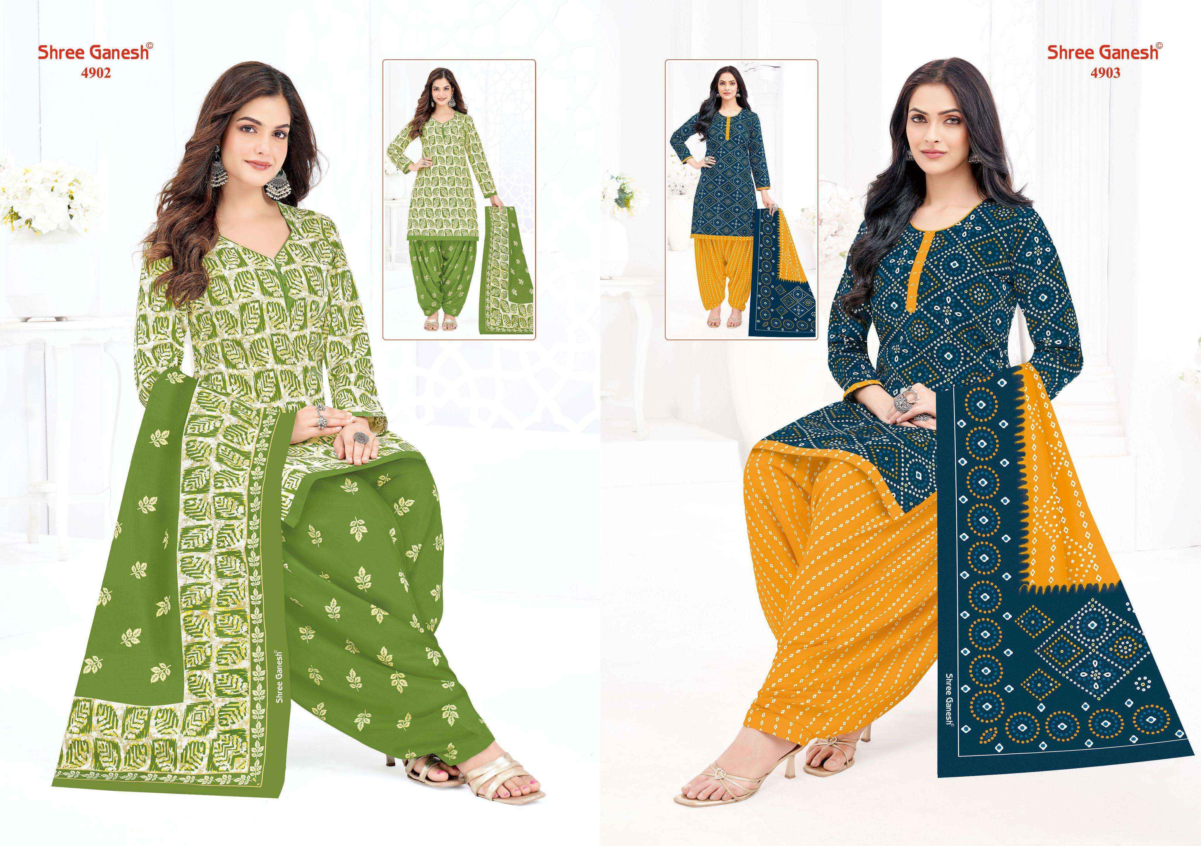Shree Ganesh Hansika Vol 29 Patiyala Special Readymade Cotton Dress 36 pcs Catalogue