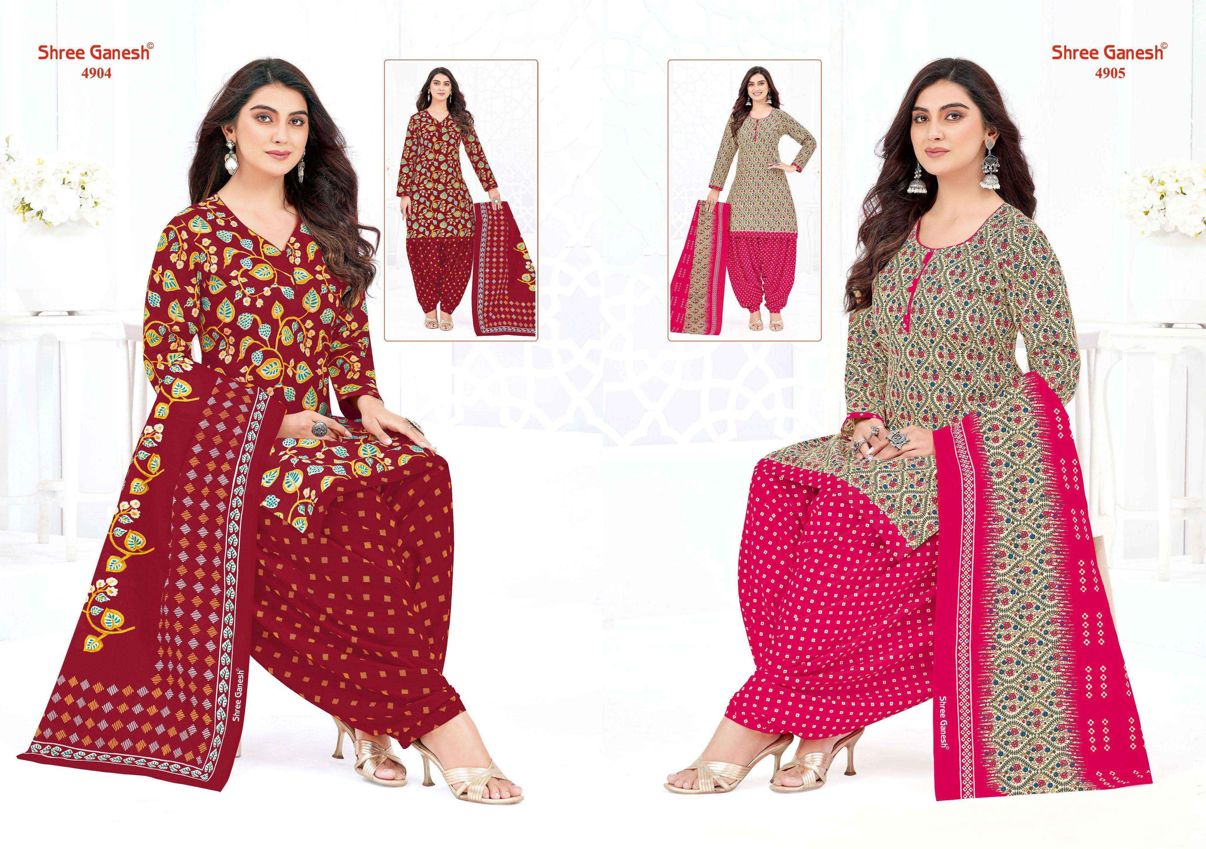Shree Ganesh Hansika Vol 29 Patiyala Special Readymade Cotton Dress 36 pcs Catalogue