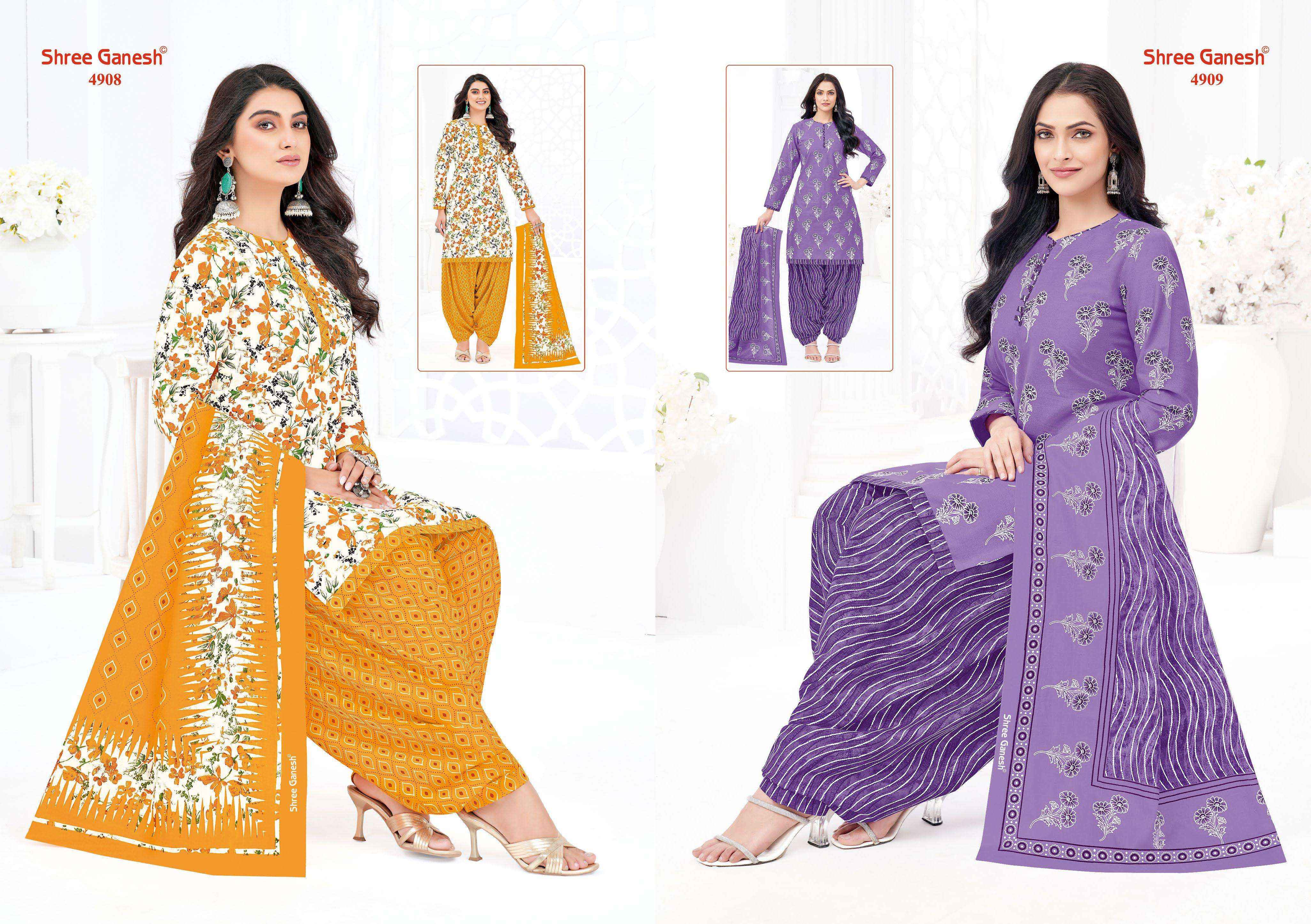 Shree Ganesh Hansika Vol 29 Patiyala Special Readymade Cotton Dress 36 pcs Catalogue