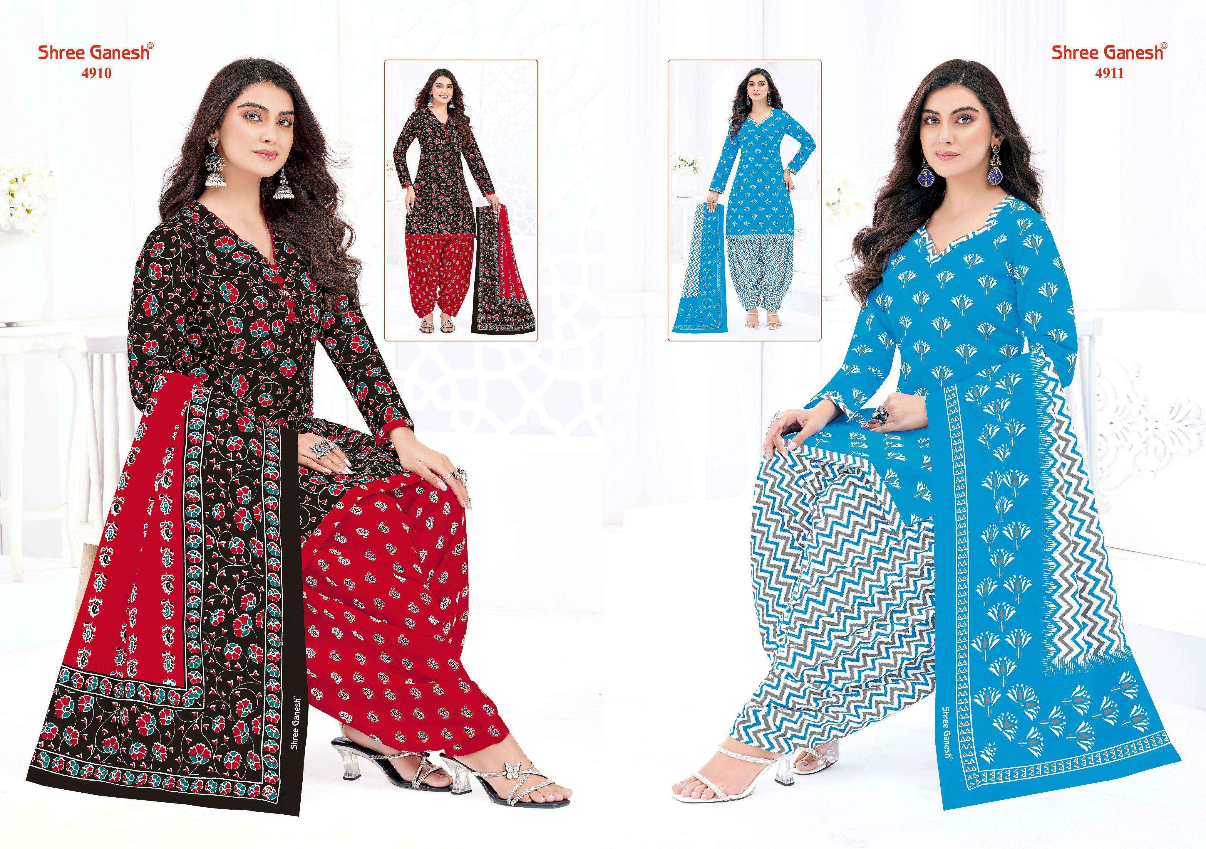 Shree Ganesh Hansika Vol 29 Patiyala Special Readymade Cotton Dress 36 pcs Catalogue