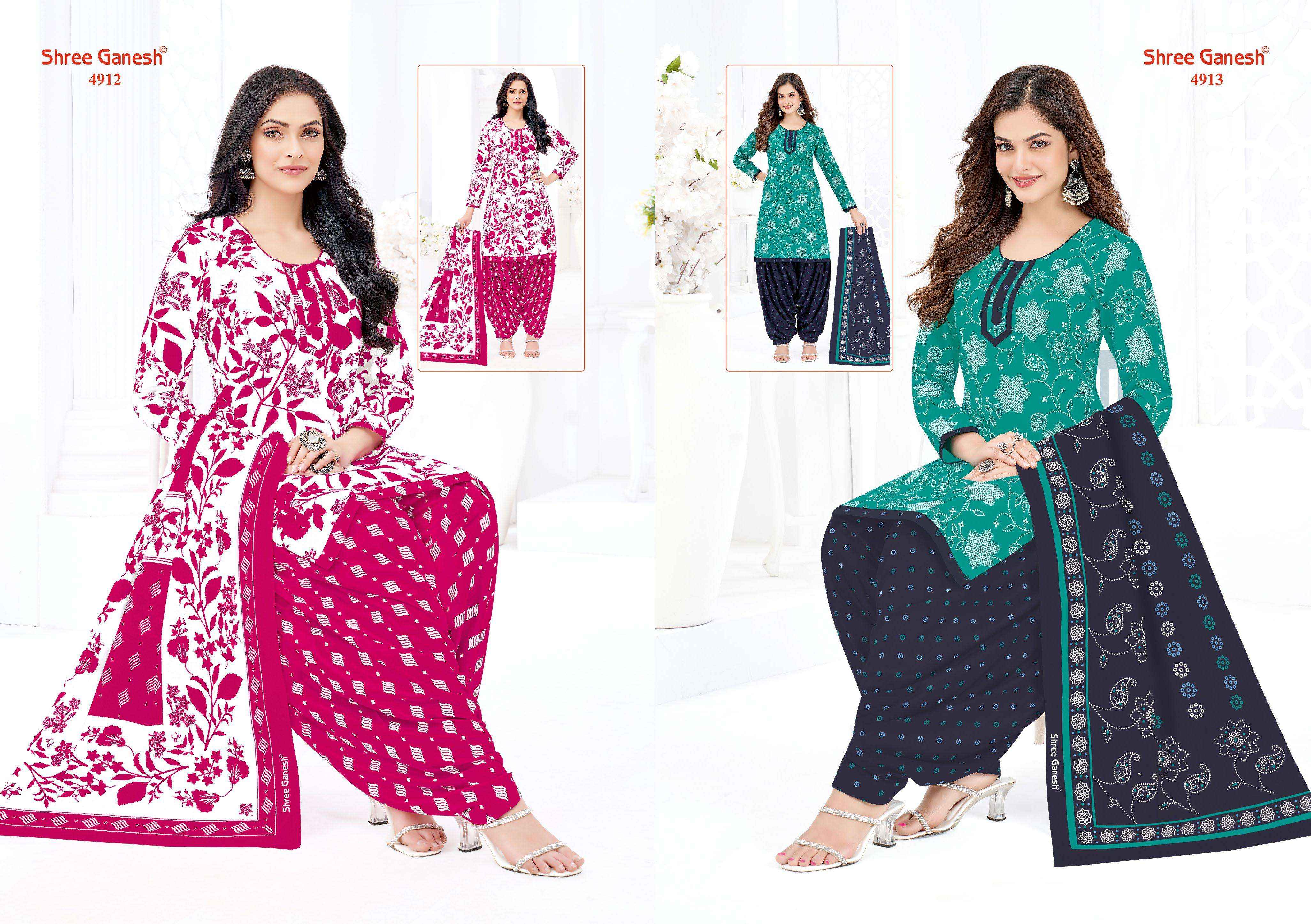 Shree Ganesh Hansika Vol 29 Patiyala Special Readymade Cotton Dress 36 pcs Catalogue