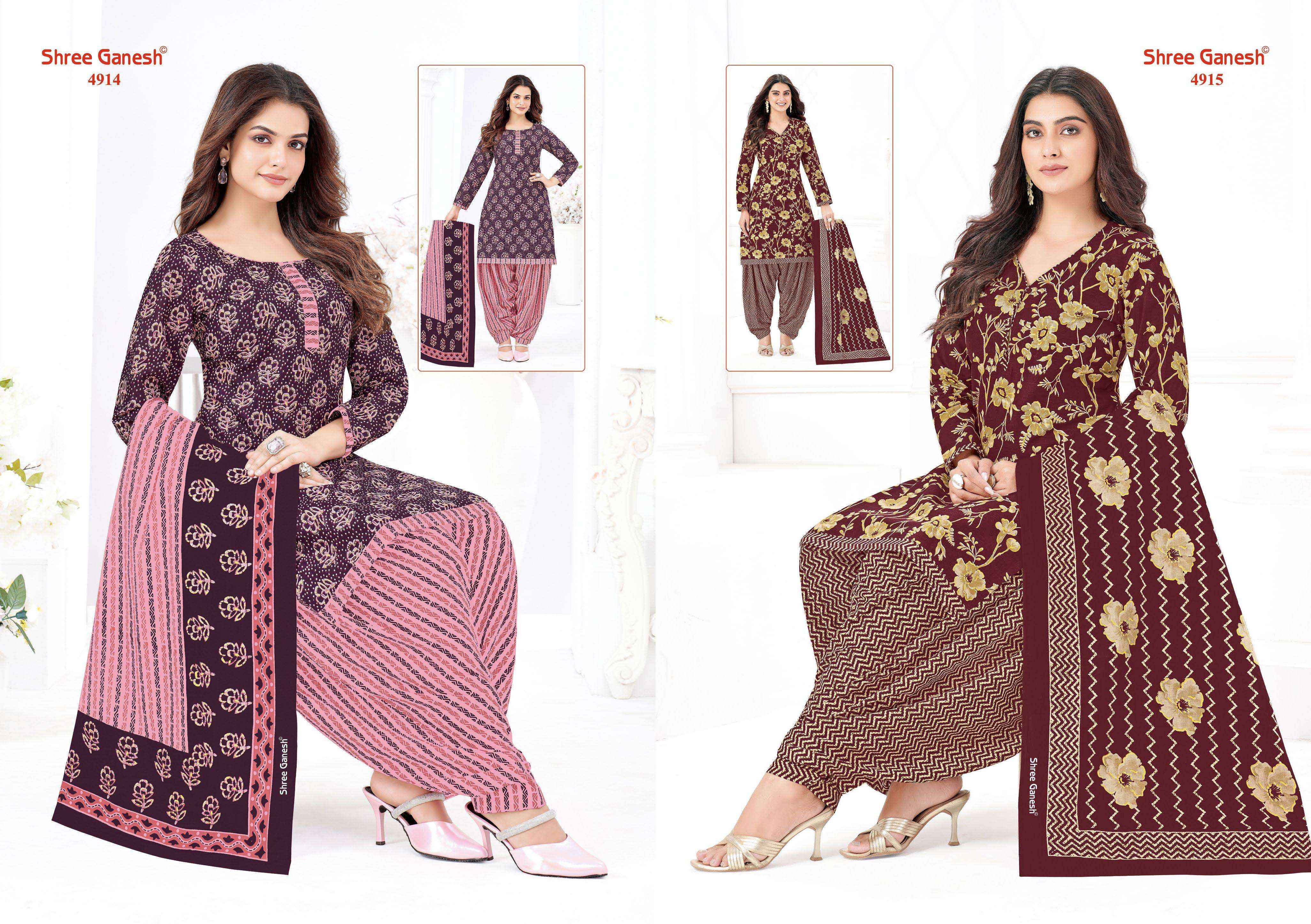 Shree Ganesh Hansika Vol 29 Patiyala Special Readymade Cotton Dress 36 pcs Catalogue