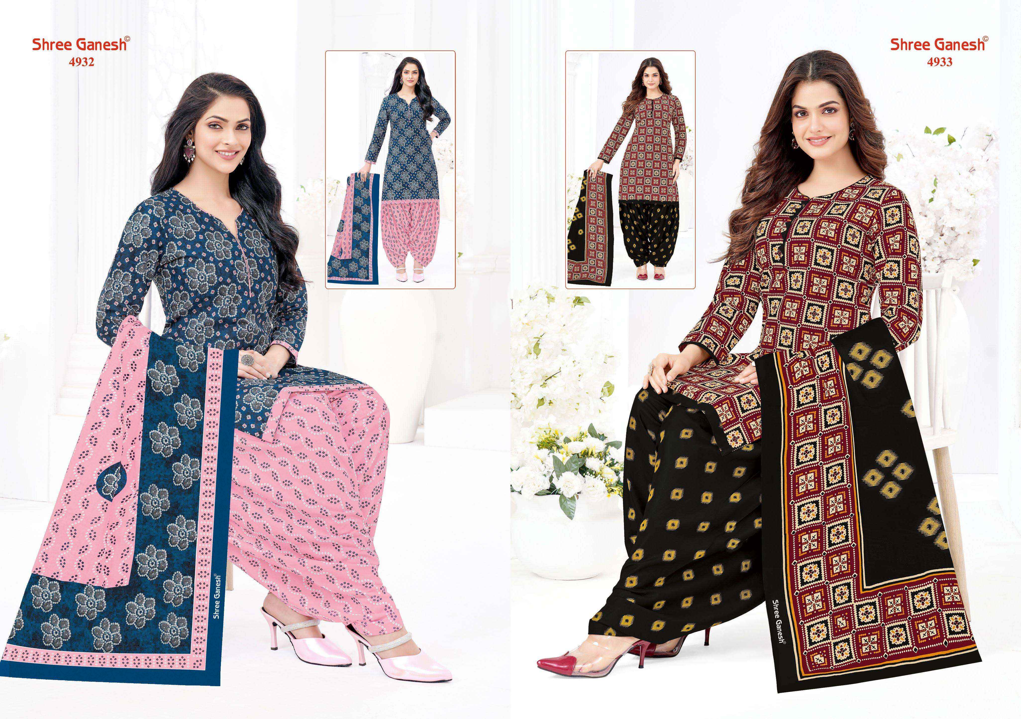 Shree Ganesh Hansika Vol 29 Patiyala Special Readymade Cotton Dress 36 pcs Catalogue