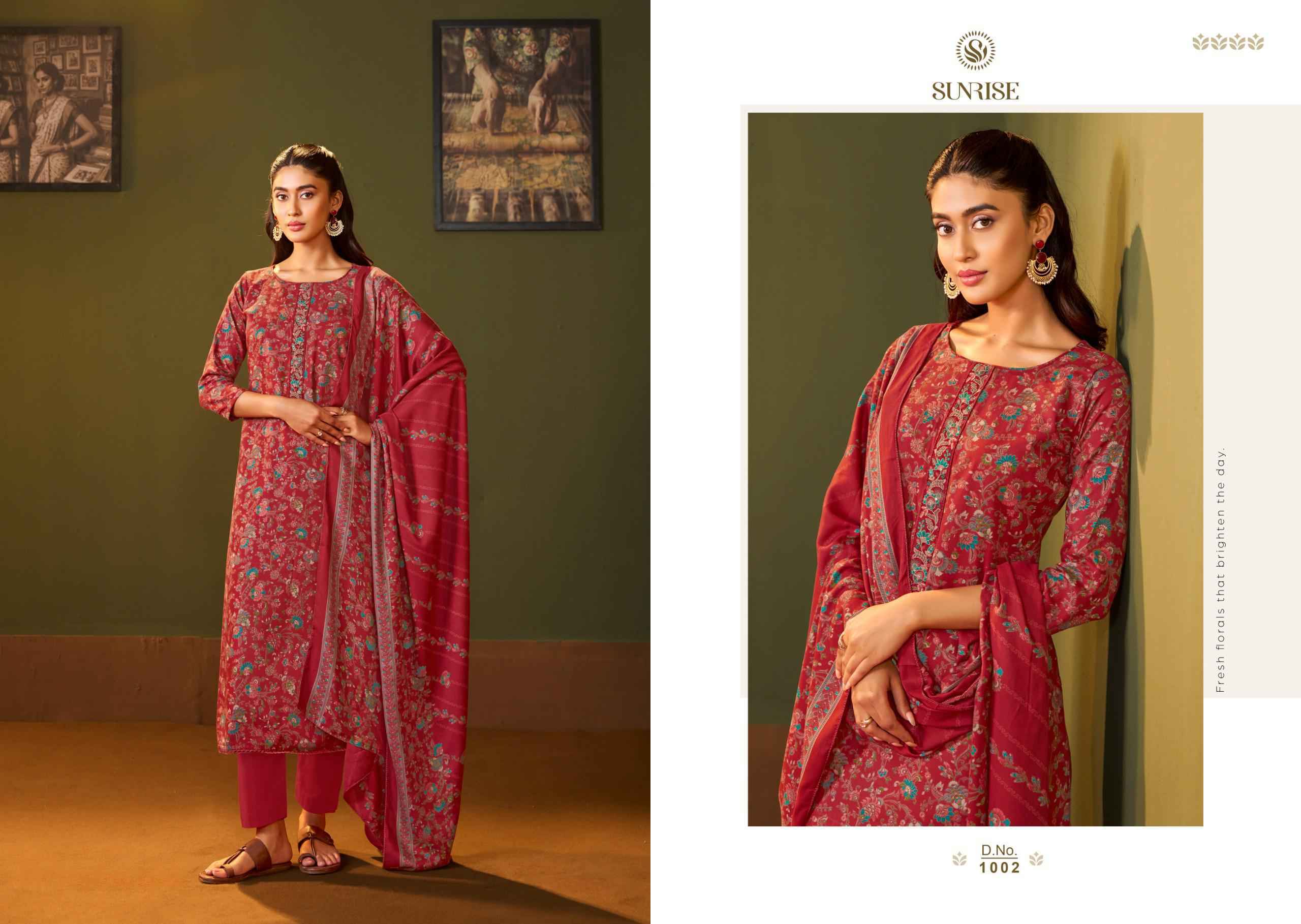 Sunrise Signora Winter Viscose Pashmina Dress Material 8 pcs Catalogue