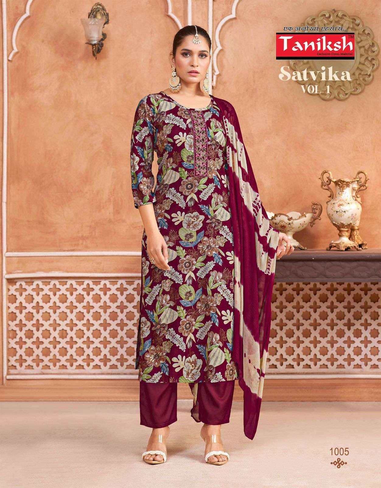 Taniksh Satvika Vol 1 Rayon Kurti Combo 8 pcs Catalogue