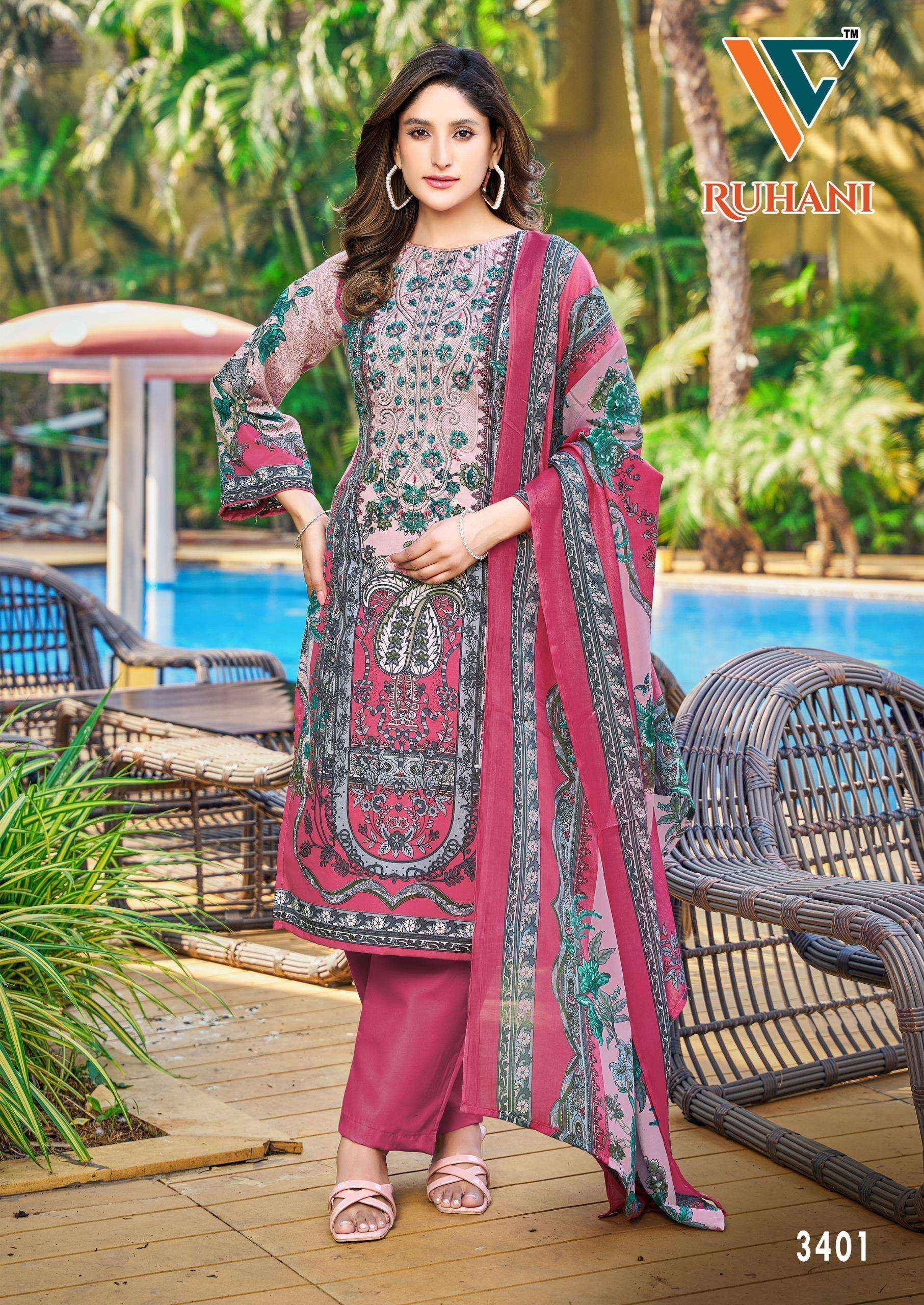 Vandana Creation Ruhani Vol 34 Cotton Dress Material 8 pcs Catalogue