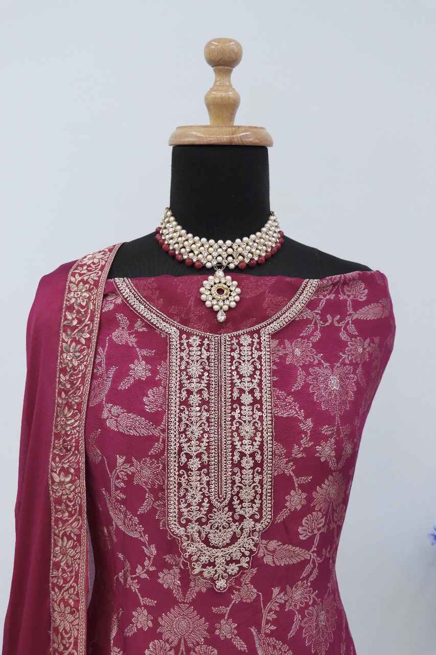 Vinay Fashion D No 69181 to 69186 Jacquard Viscose Dress Material 6 pcs Catalogue