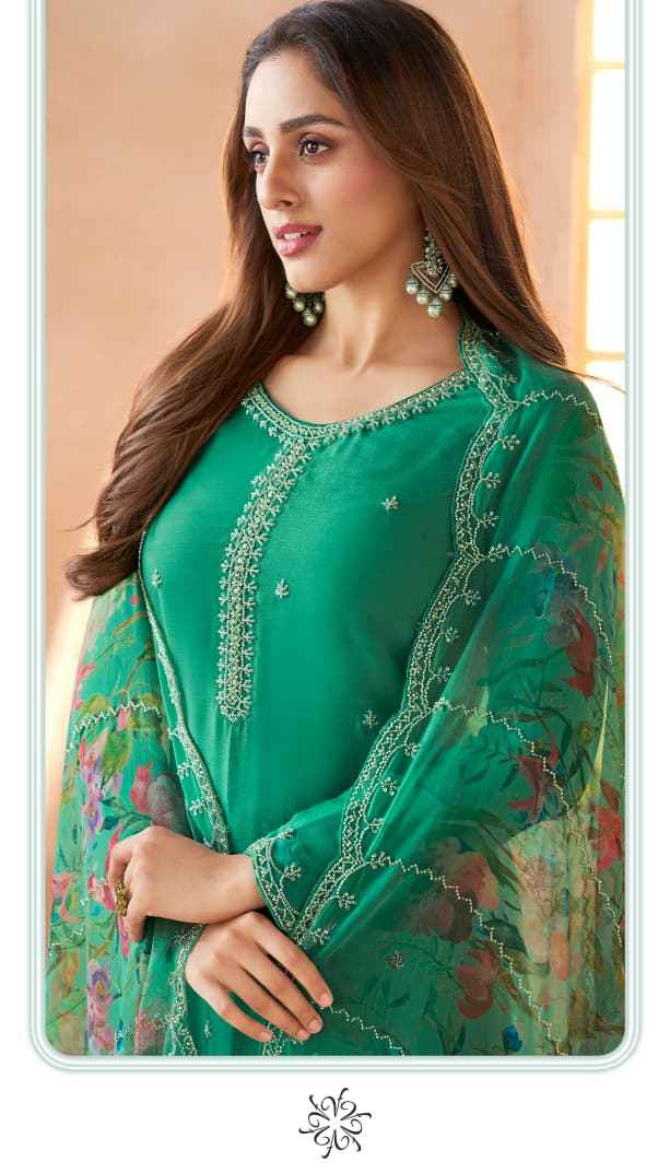 Vinay Fashion Kuleesh Anmol Organza Dress Material 4 pcs Catalogue