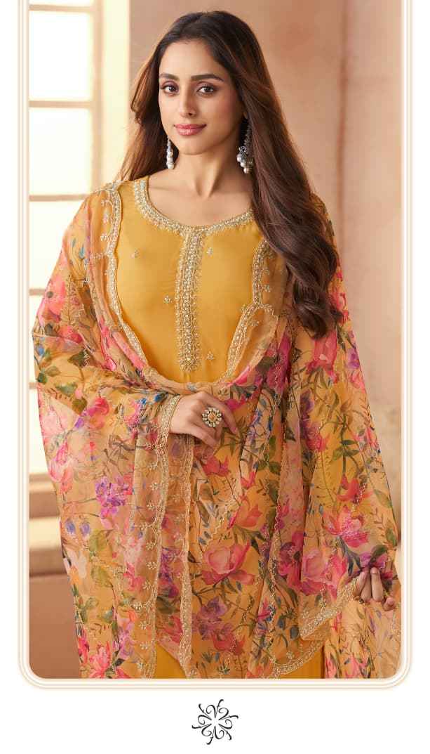 Vinay Fashion Kuleesh Anmol Organza Dress Material 4 pcs Catalogue