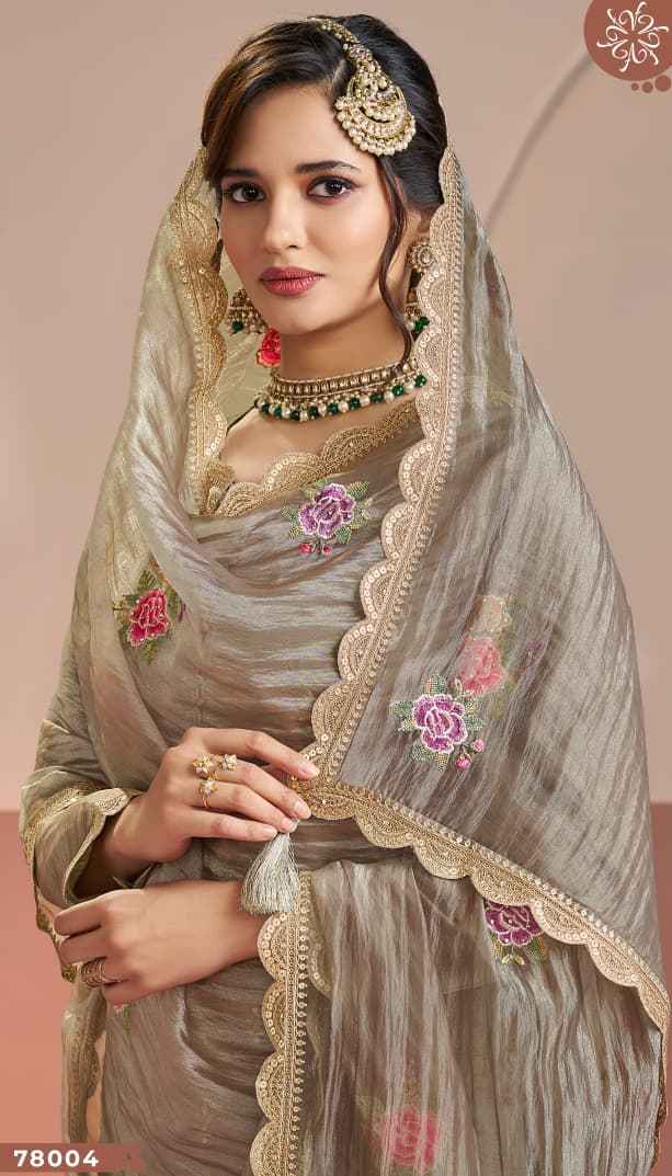 Vinay Fashion Kuleesh Manntraa Silk Dress Material 4 pcs Catalogue