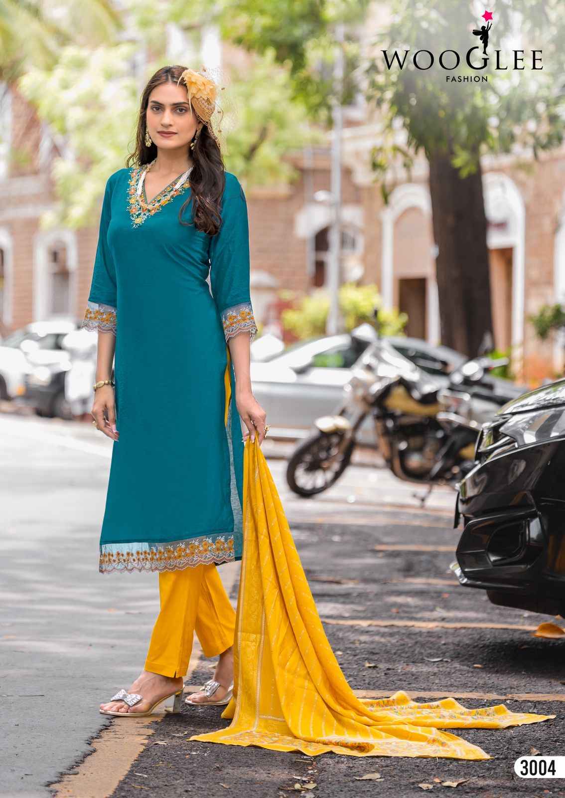 Wooglee RajRani Viscose Weaving Kurti Combo 6 pcs Catalogue