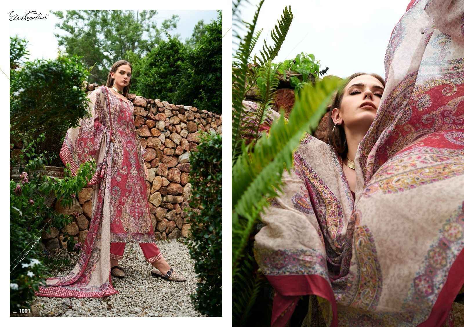 Yes Creation Resham Korean Wool Dress Material 6 pcs Catalogue