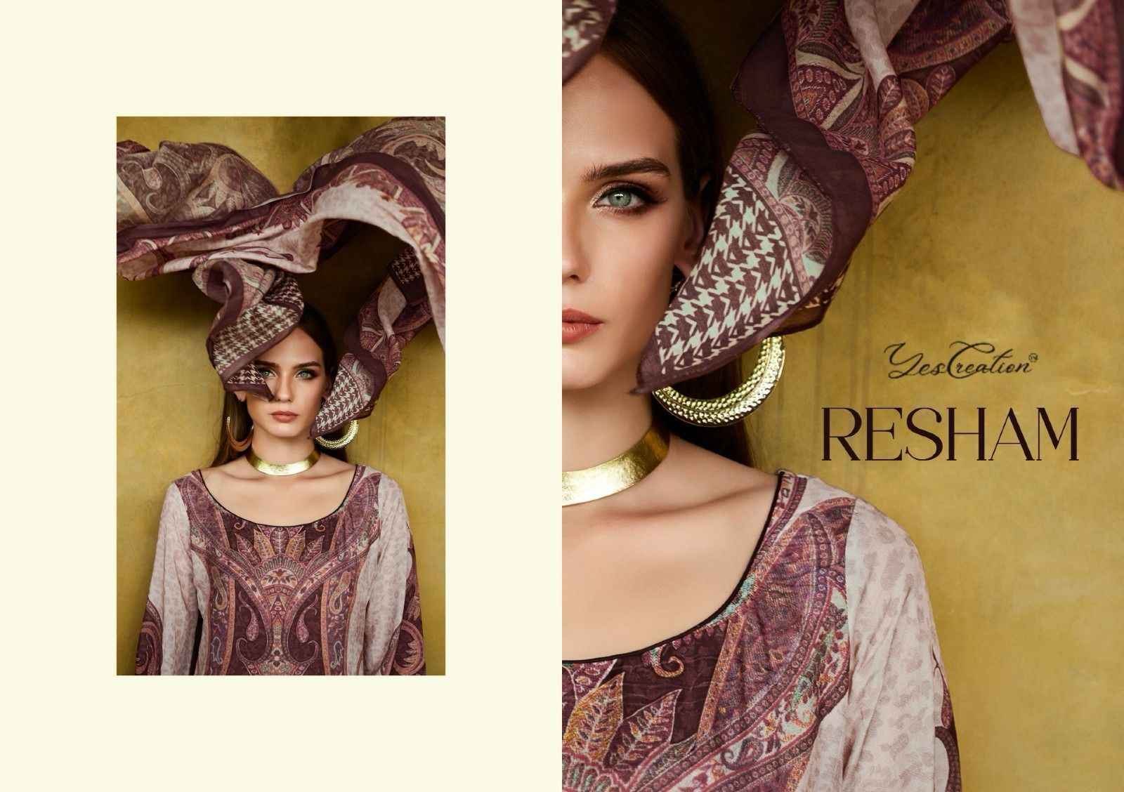 Yes Creation Resham Korean Wool Dress Material 6 pcs Catalogue