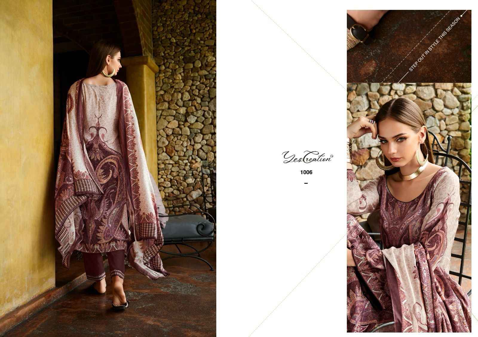 Yes Creation Resham Korean Wool Dress Material 6 pcs Catalogue