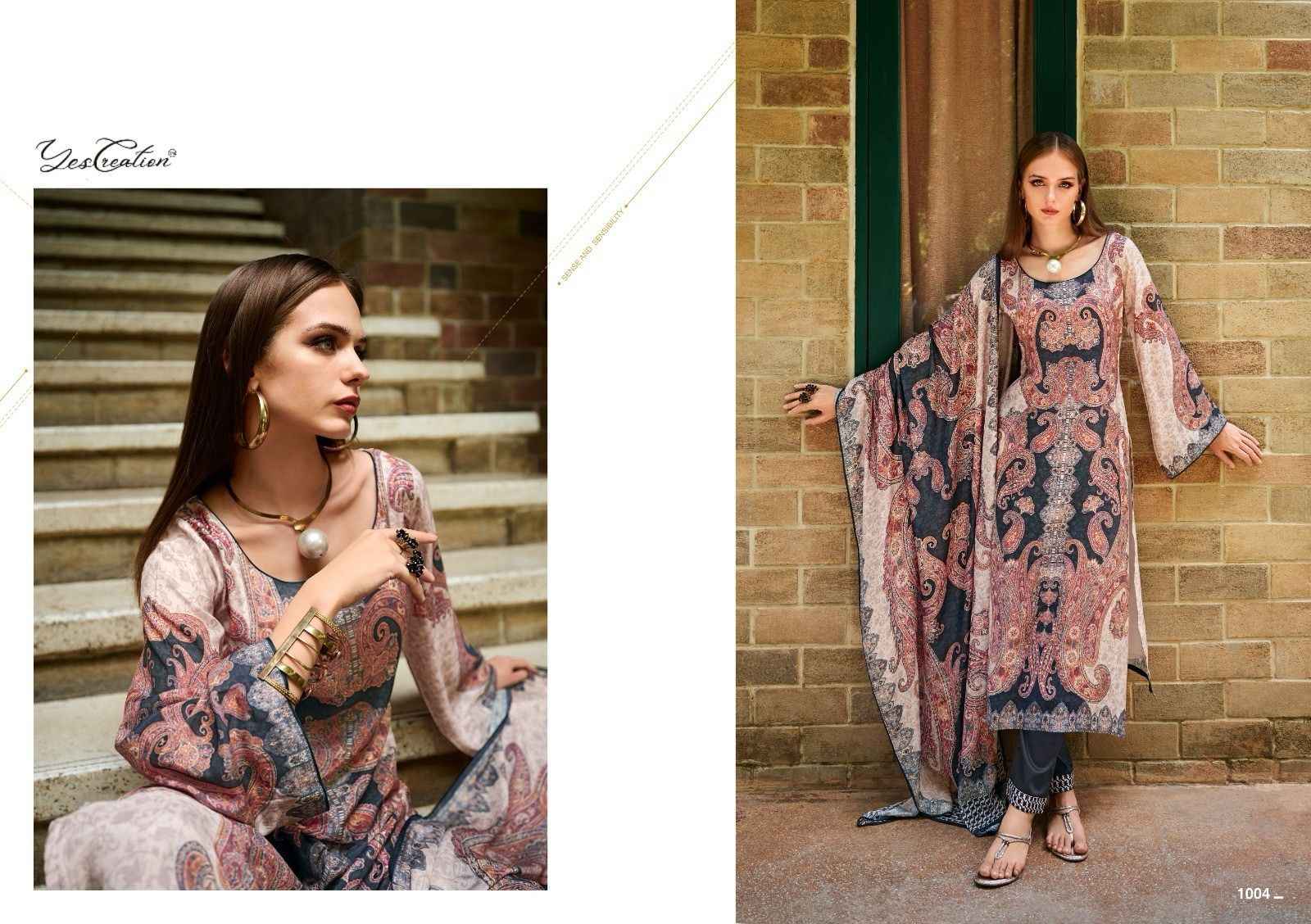 Yes Creation Resham Korean Wool Dress Material 6 pcs Catalogue