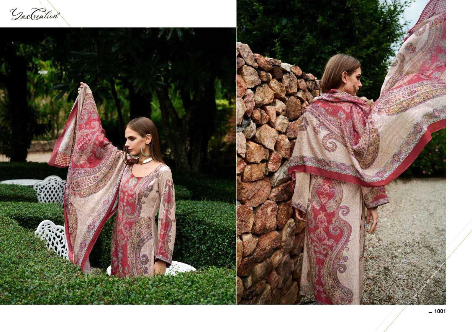 Yes Creation Resham Korean Wool Dress Material 6 pcs Catalogue
