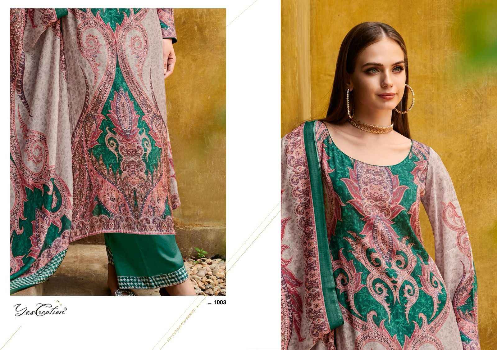 Yes Creation Resham Korean Wool Dress Material 6 pcs Catalogue