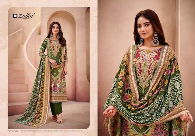Zulfat Afsana Pashmina Dress Material 4 pcs Catalogue