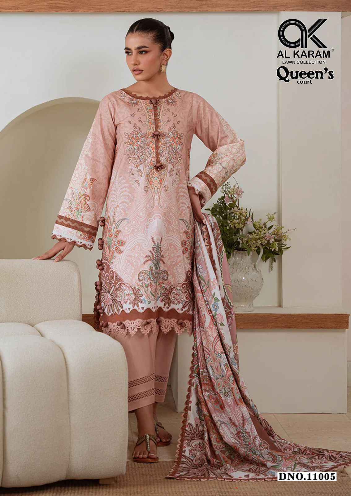 Al Karam Queens Court Vol 11 Cotton Dress Material 6 pcs Catalogue