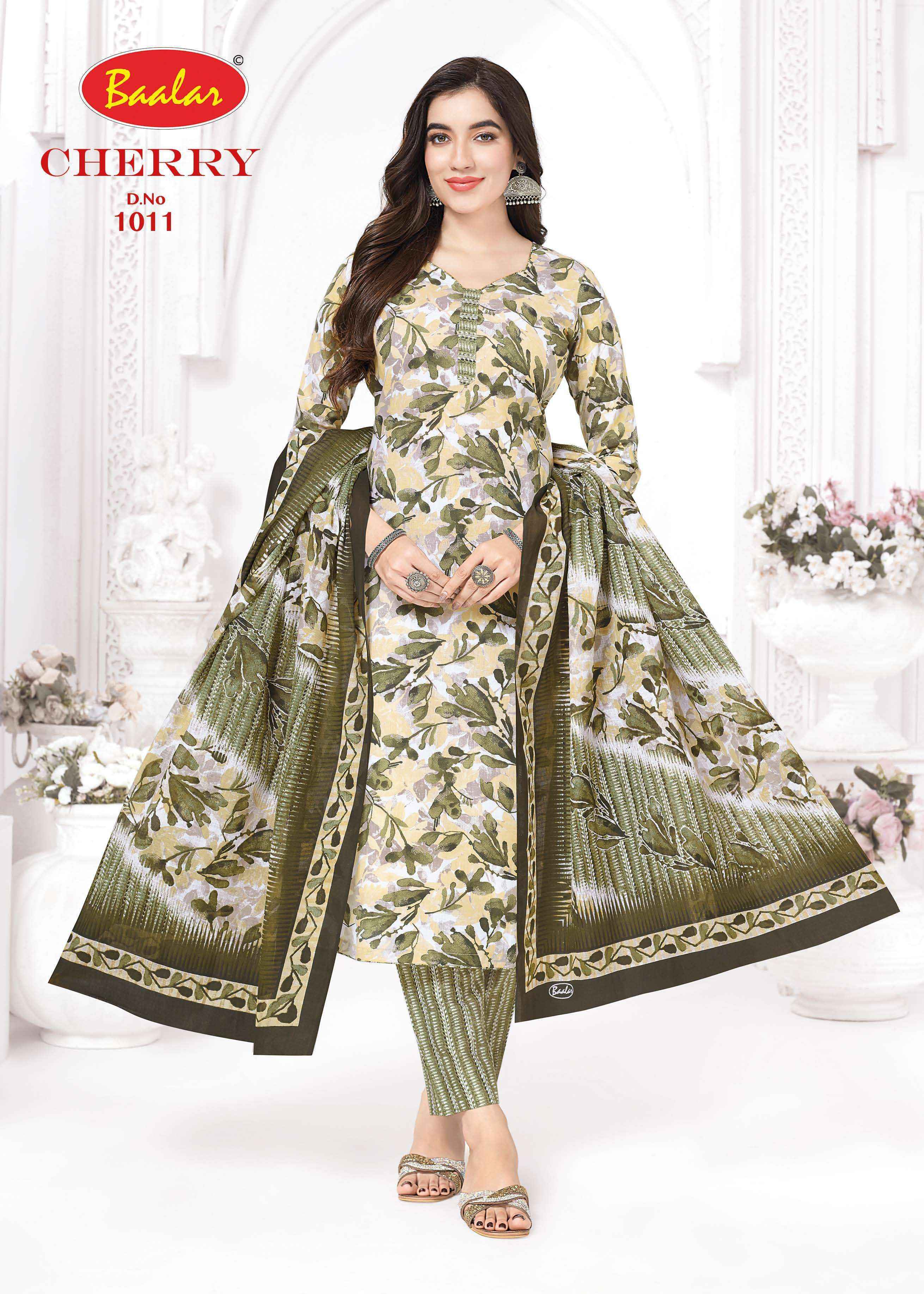 Baalar Cherry Vol 1 Lawn Cotton Dress Material 12 pcs Catalogue