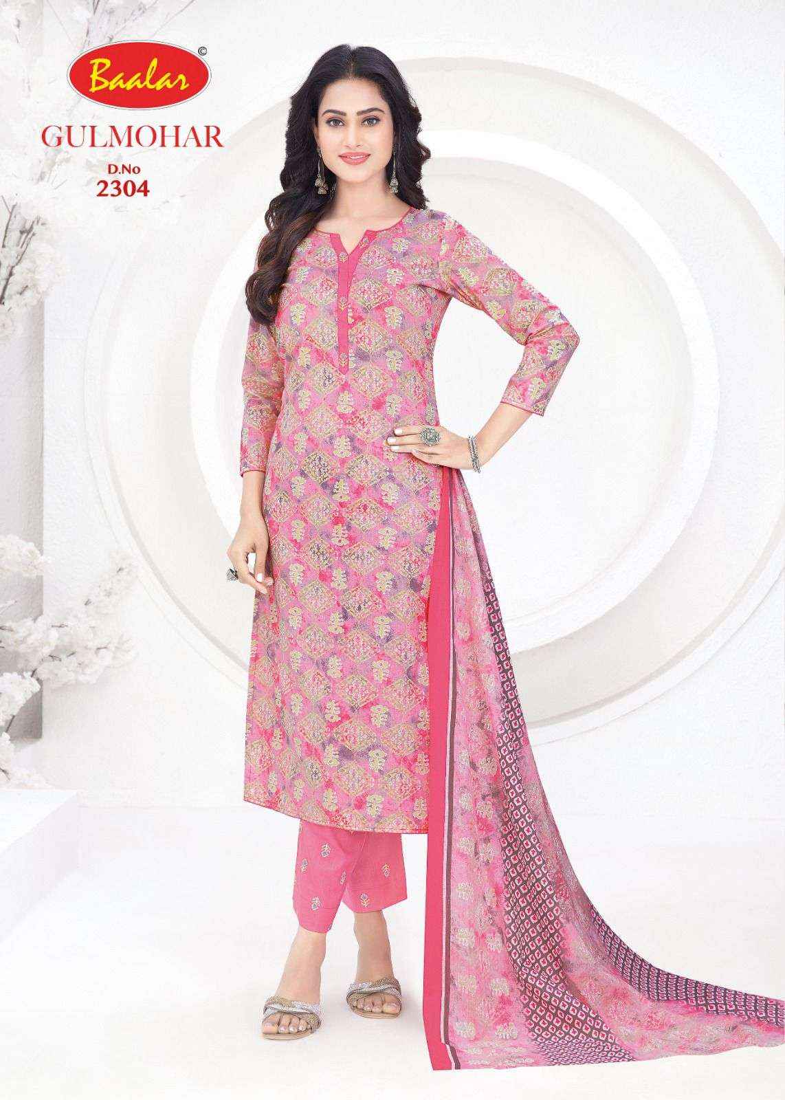 Baalar Gulmohar Vol 3 Cotton Dress Material 12 pcs Catalogue