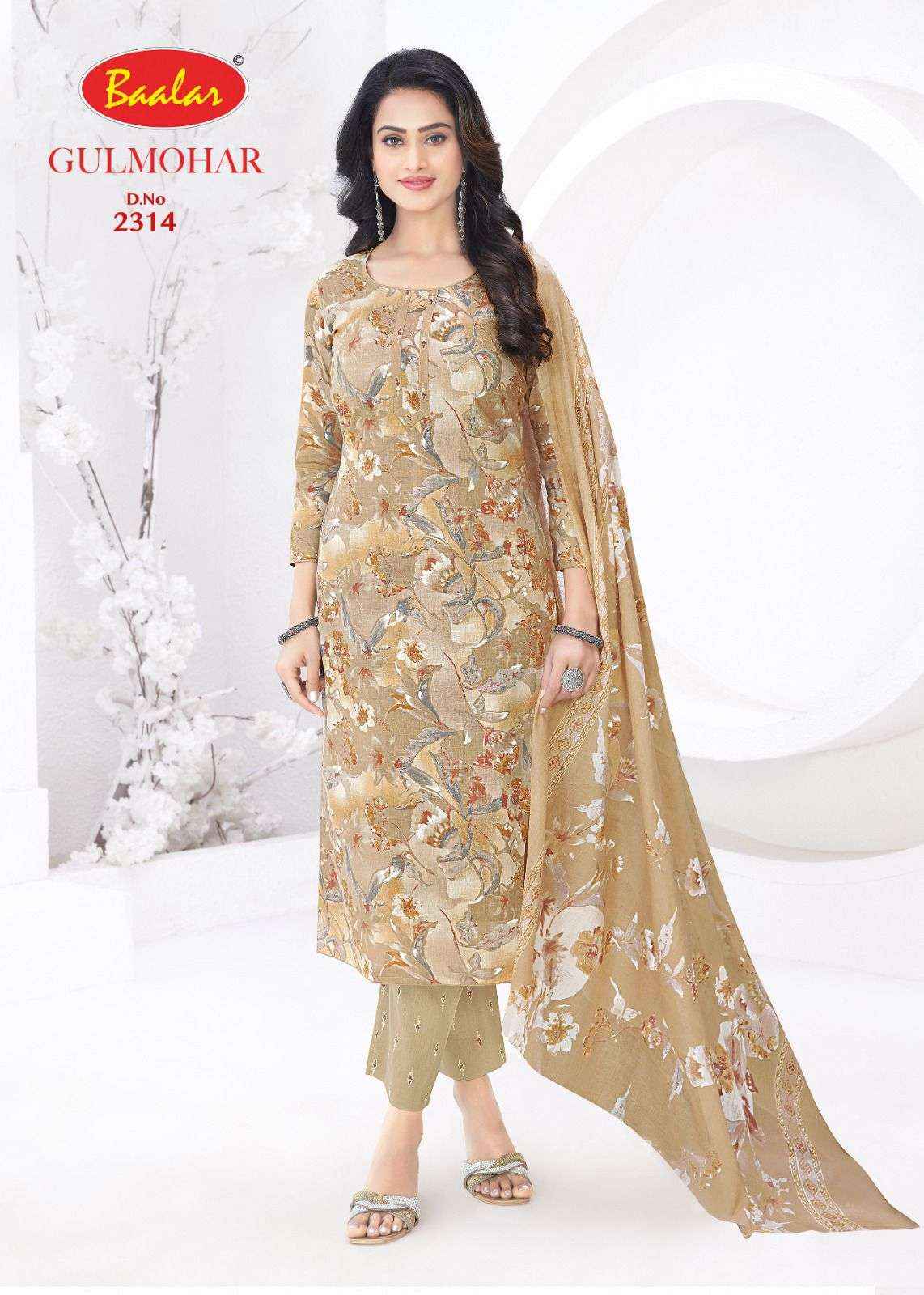 Baalar Gulmohar Vol 3 Cotton Dress Material 12 pcs Catalogue