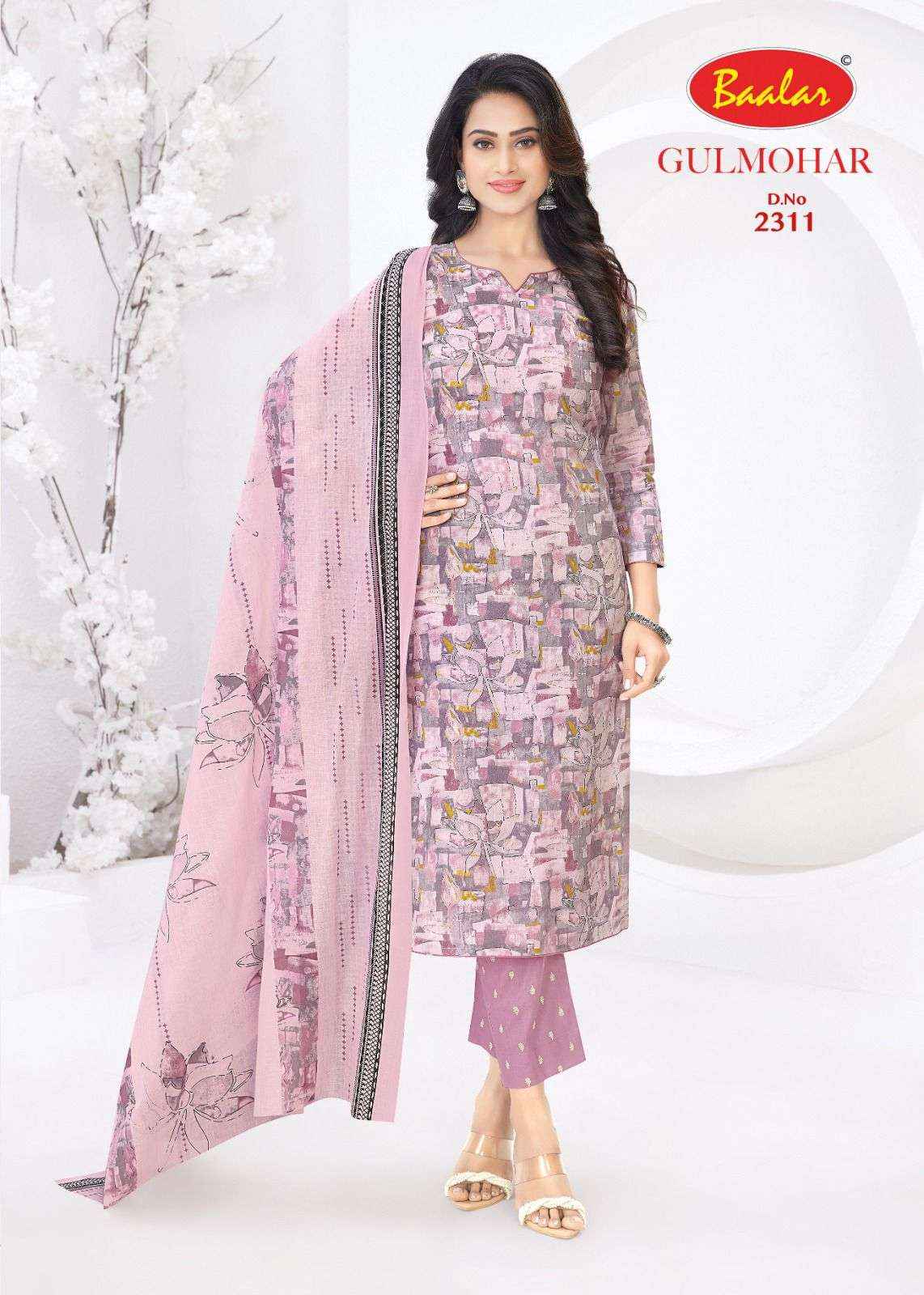 Baalar Gulmohar Vol 3 Cotton Dress Material 12 pcs Catalogue