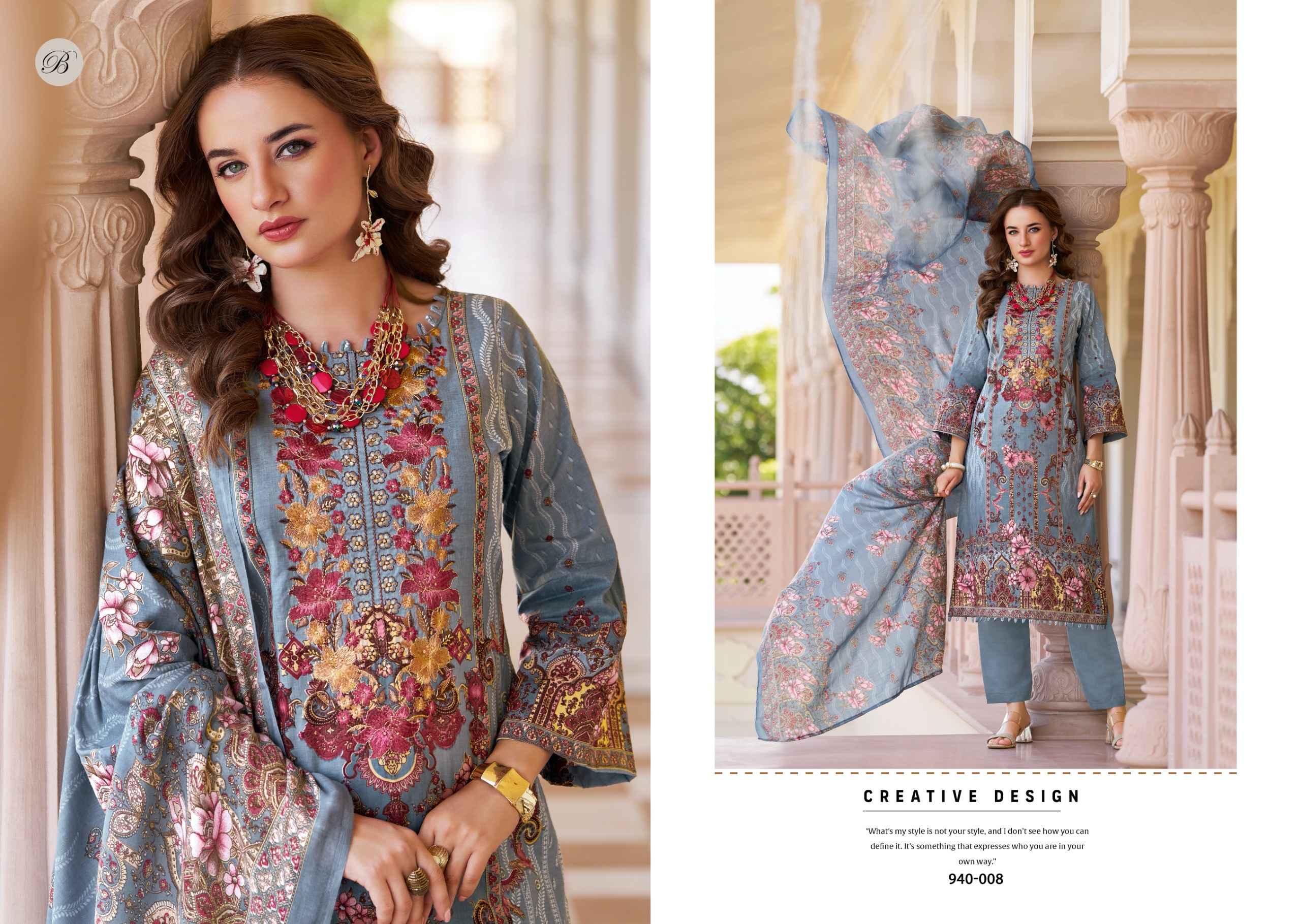 Belliza Naira Vol 128 Cotton Dress Material 8 pcs Cataloge