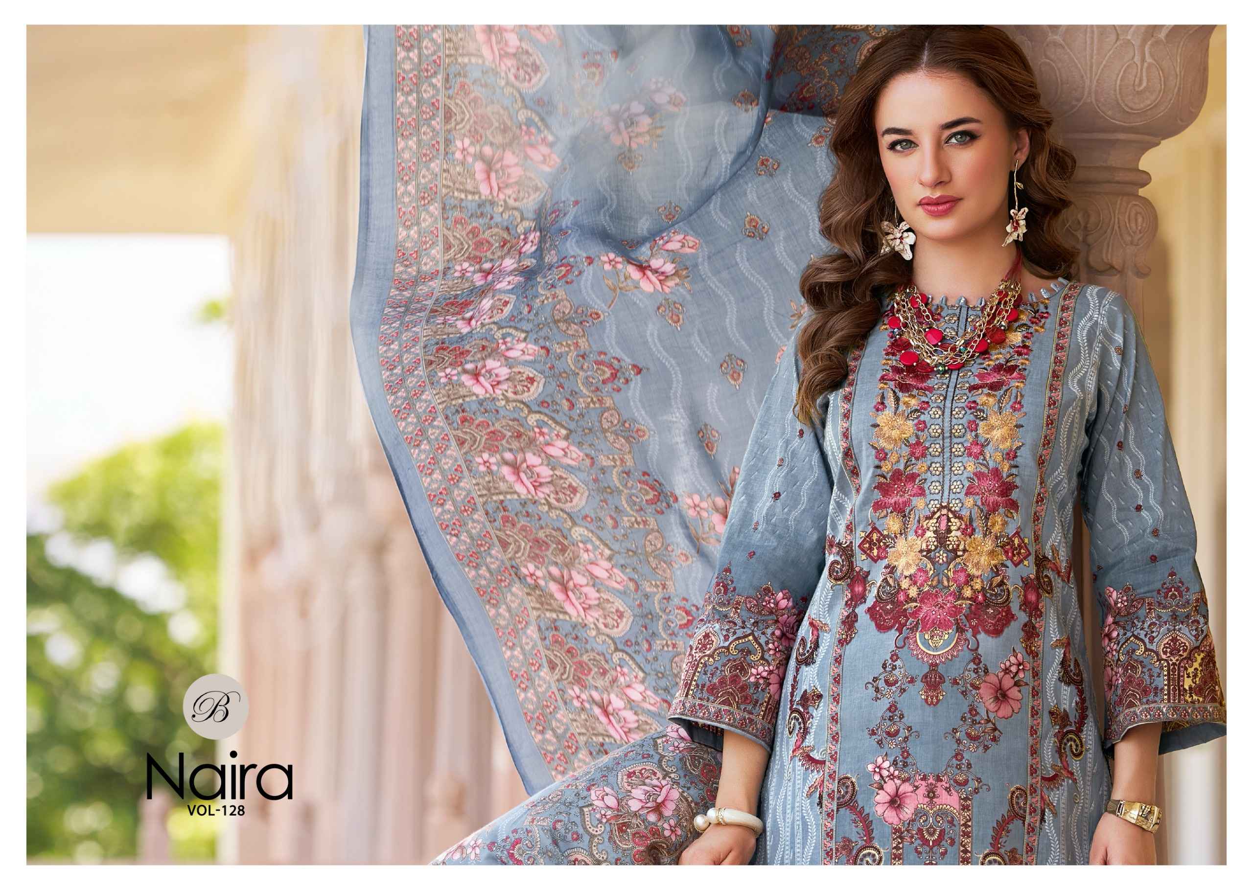 Belliza Naira Vol 128 Cotton Dress Material 8 pcs Cataloge