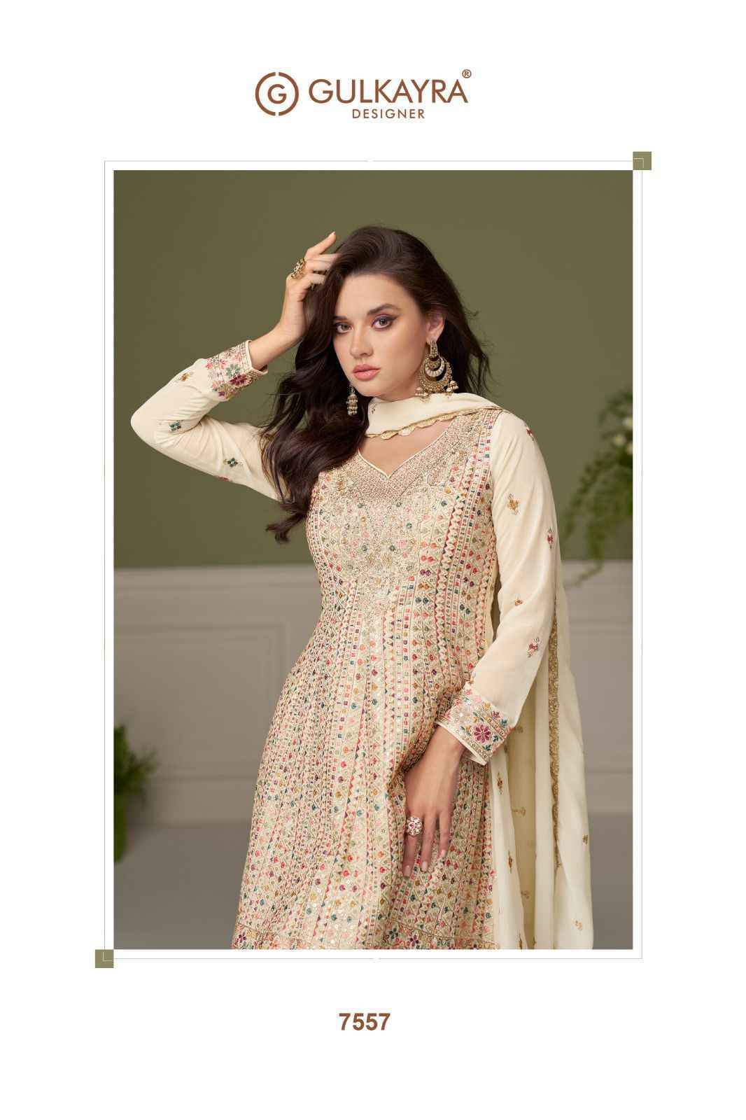 Gulkayra Designer Glamour Readymade Georgette Dress 3 Pc Catalouge