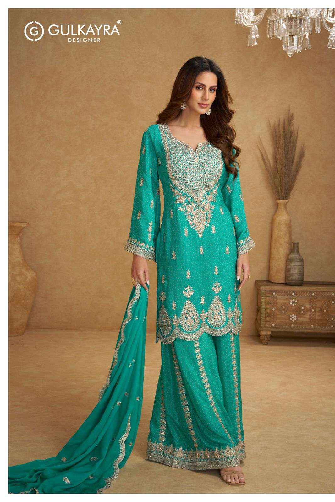 Gulkayra Designer Kareena Readymade Chinon Dress 2 Pc Catalouge
