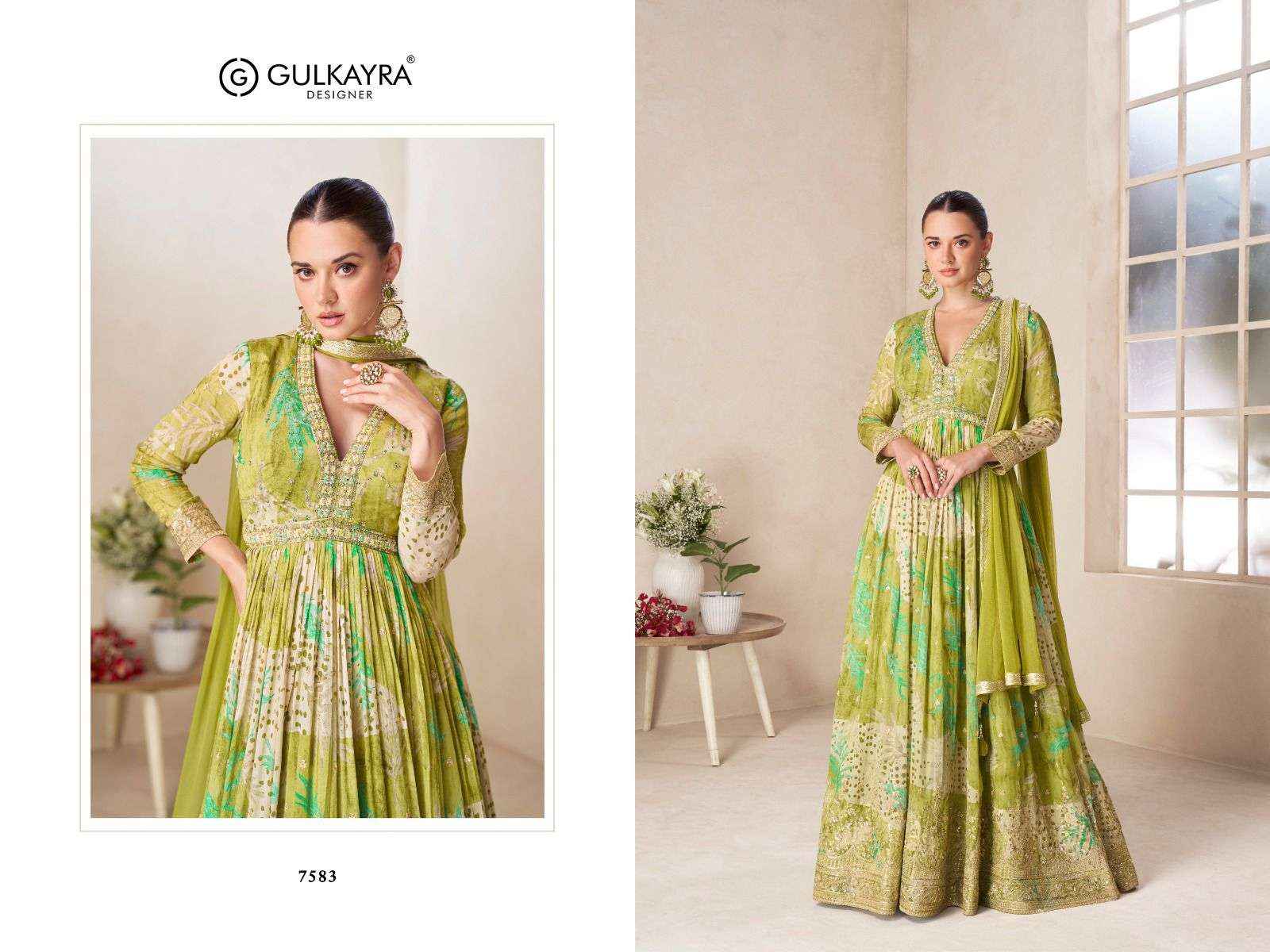 Gulkayra Designer Rushika Readymade Gown With Dupatta 4 Pc Catalouge