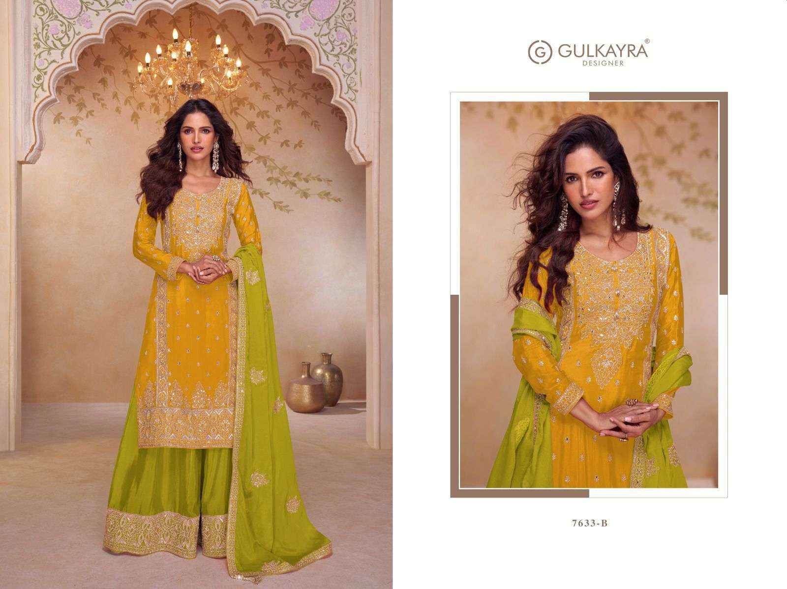Gulkayra Designer Shagun Readymade Chinon Dress 2 Pc Catalouge
