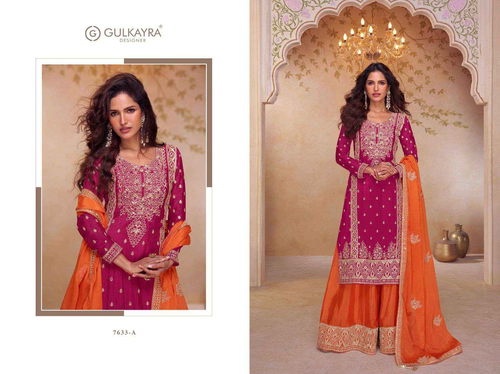 Gulkayra Designer Shagun Readymade Chinon Dress 2 Pc Catalouge