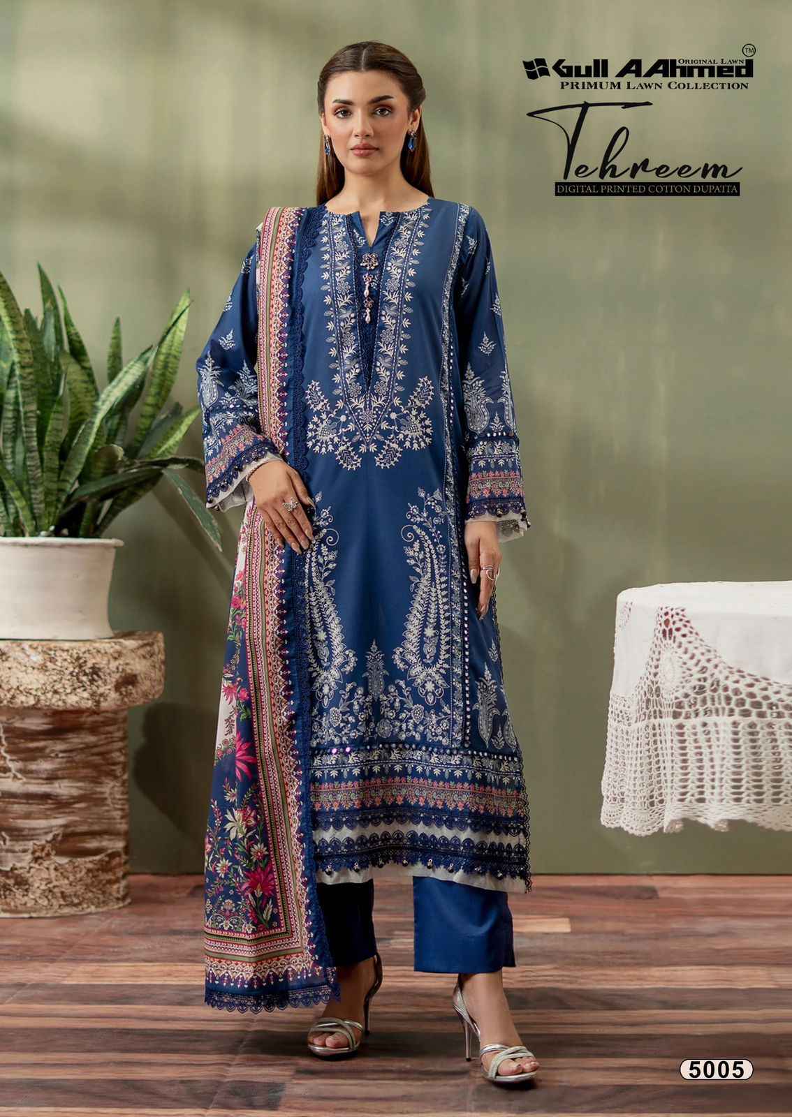 Gull Ahmed Tehreem Vol 5 Cambridge Cotton Dress Material 6 Pc Catalouge
