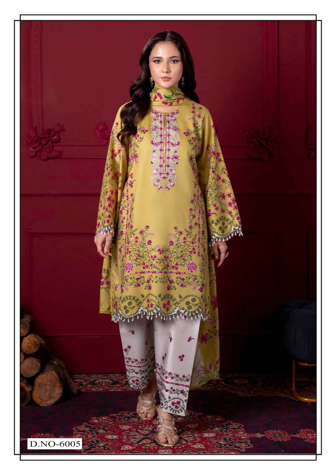 Hala Ramsha Vol 6 Cotton Dress Material 6 pcs Catalogue