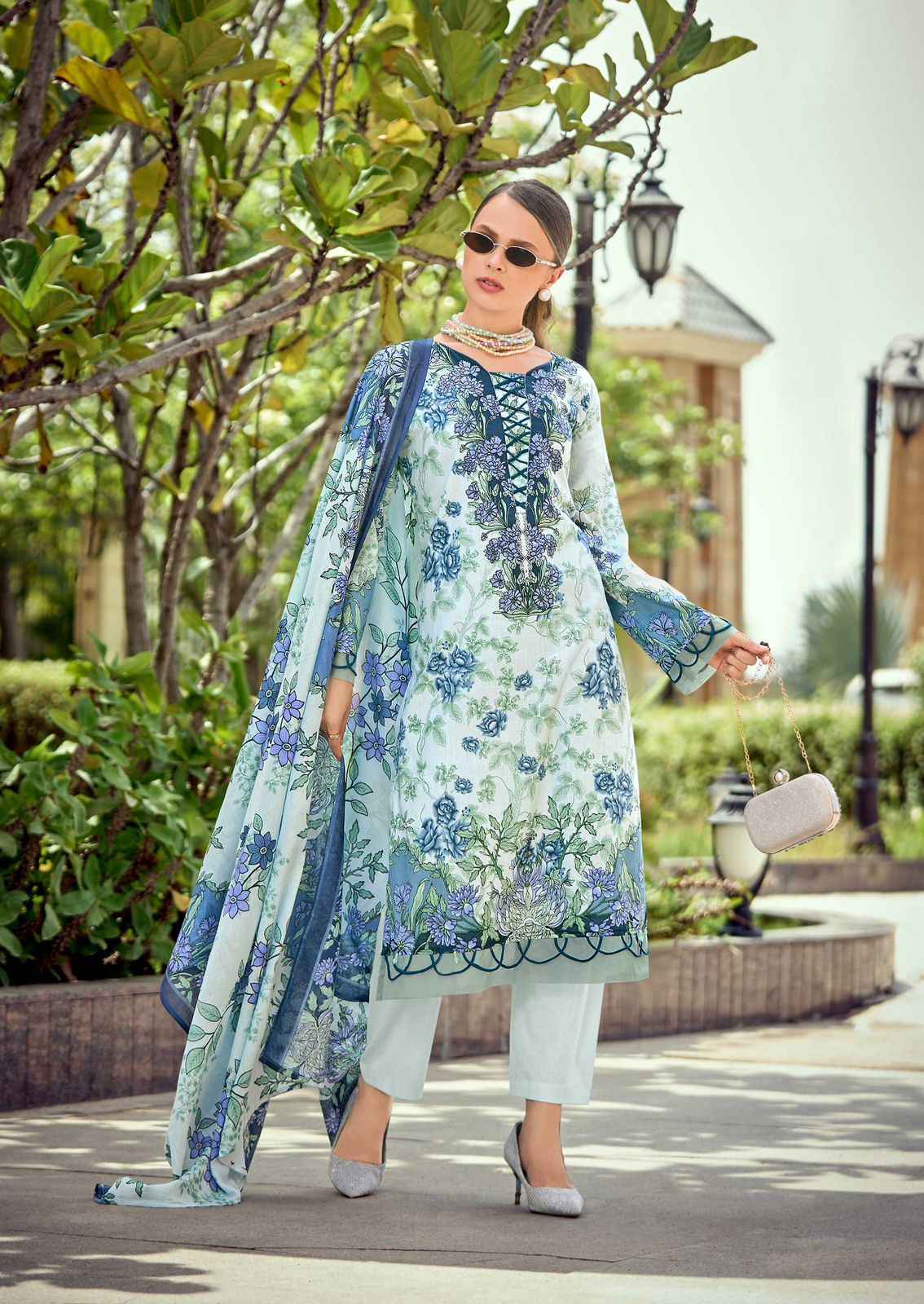 Ishaal Prints Gulmohar Combo Readymade Lawn Cotton Dress 10 Pc Catalouge