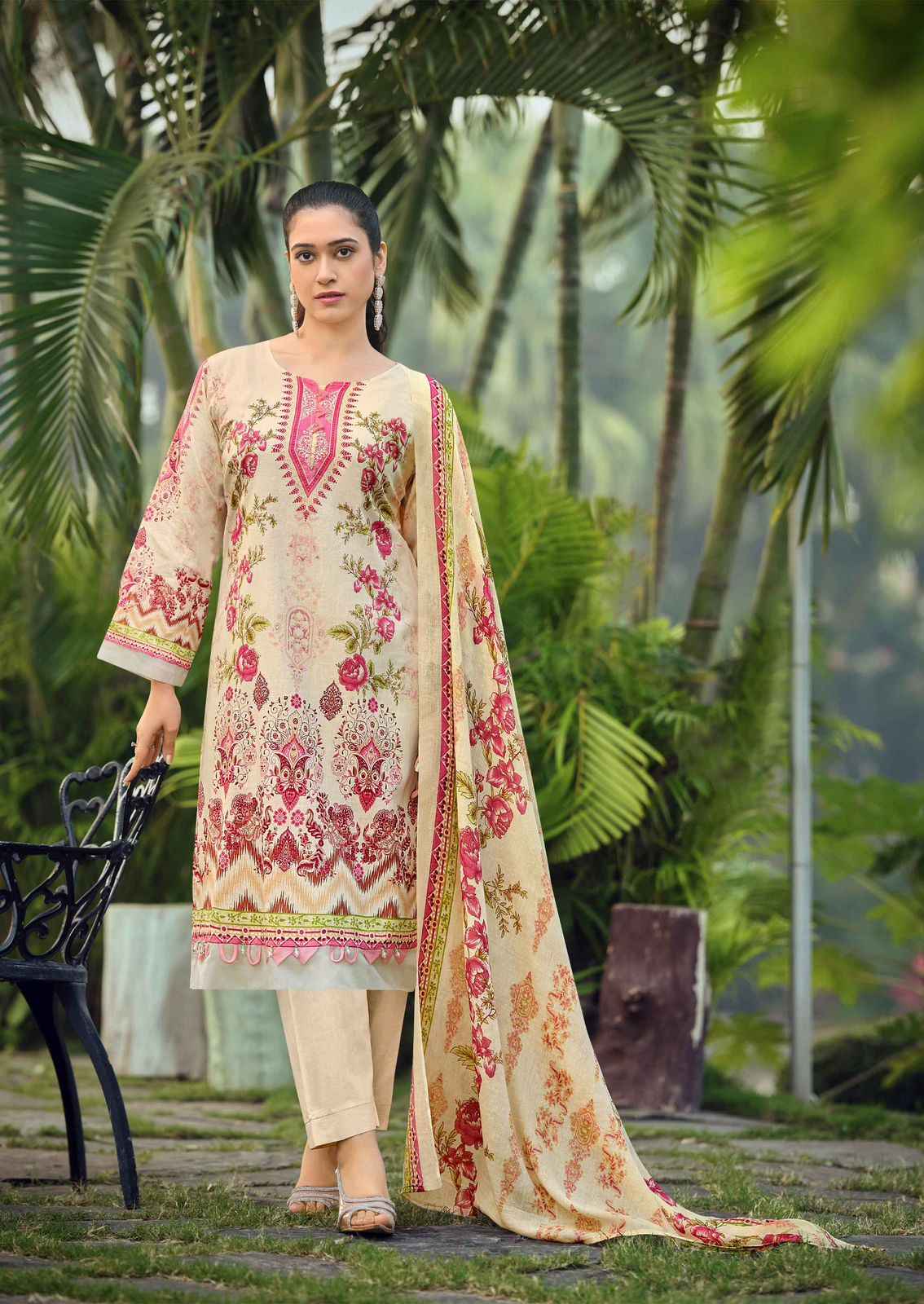 Ishaal Prints Gulmohar Vol 39 Lawn Cotton Dress Material 10 Pc Catalouge
