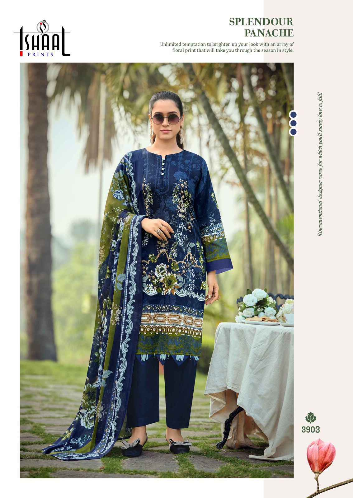 Ishaal Prints Gulmohar Vol 39 Lawn Cotton Dress Material 10 Pc Catalouge