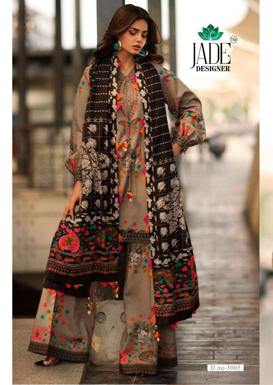 Jade Ayesha Zara Vol 3 Lawn Cotton Dress Material 6 pcs Catalogue