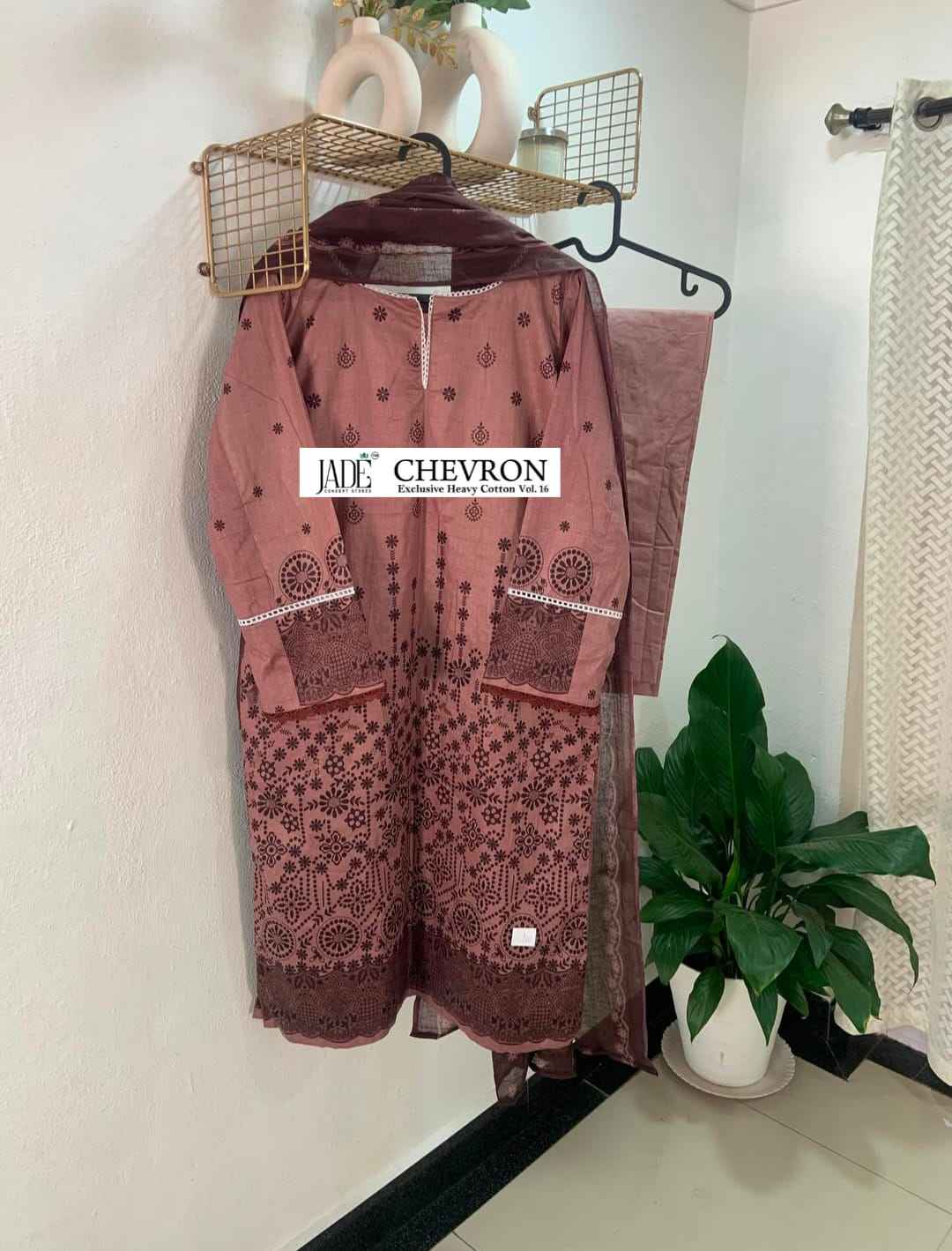 Jade Chevron Vol 16 Readymade Cotton Dress 6 Pc Catalog