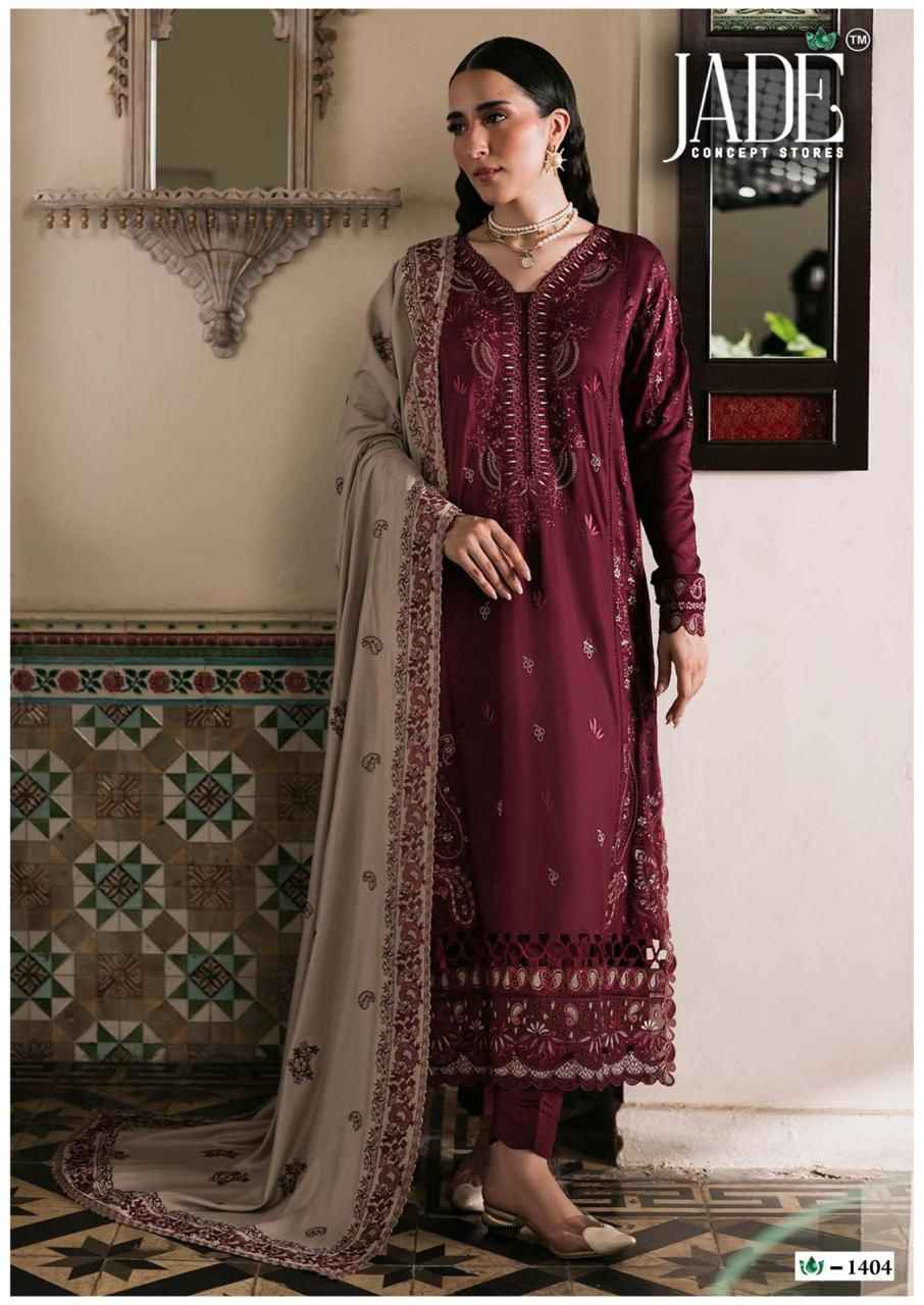 Jade Crimson Vol 14 Lawn Cotton Dress Material 6 pc Cataloge