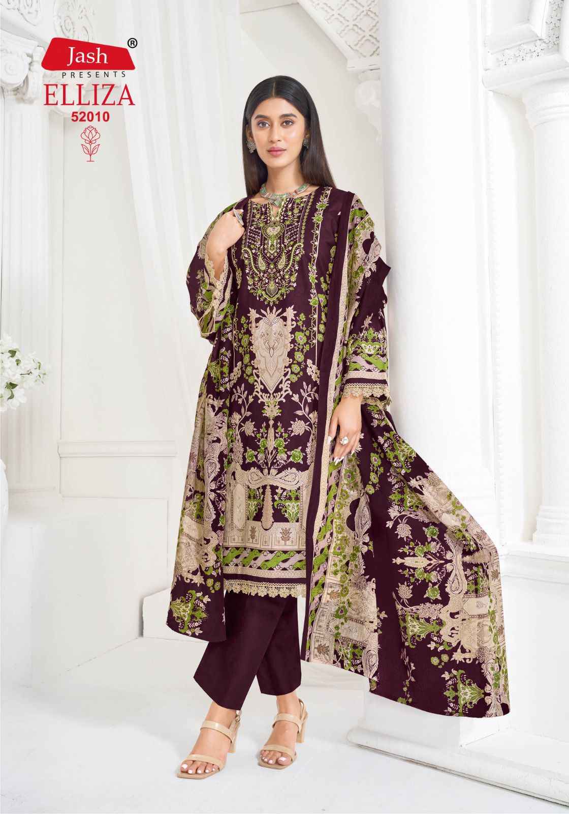 Jash Elliza Vol 52 Cotton Dress Material 10 pcs Catalogue